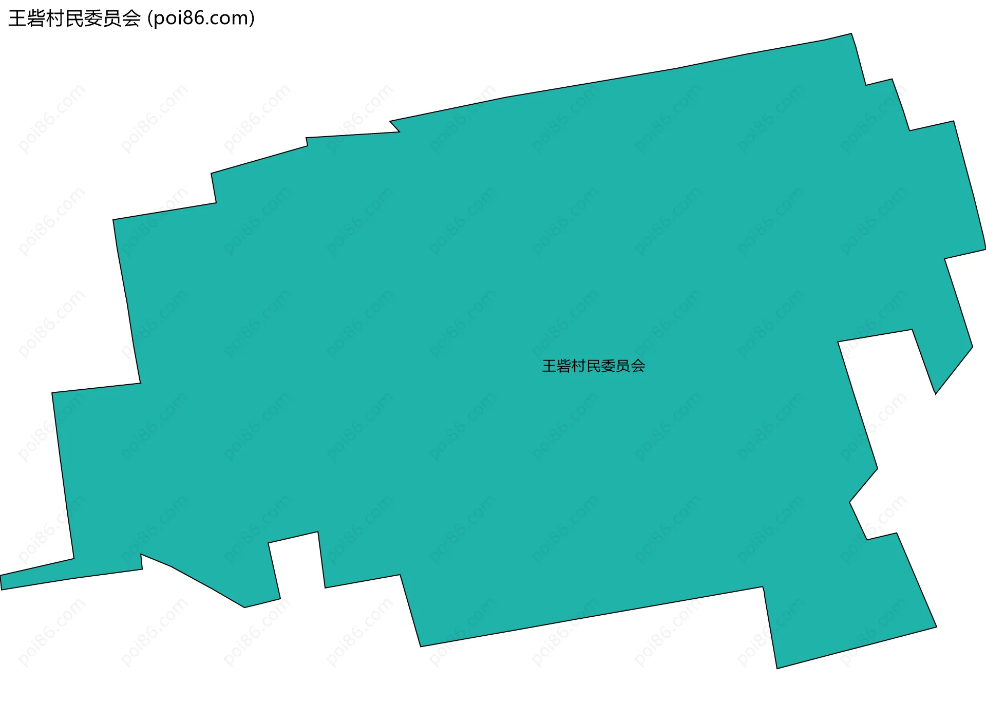 王砦村民委员会边界地图