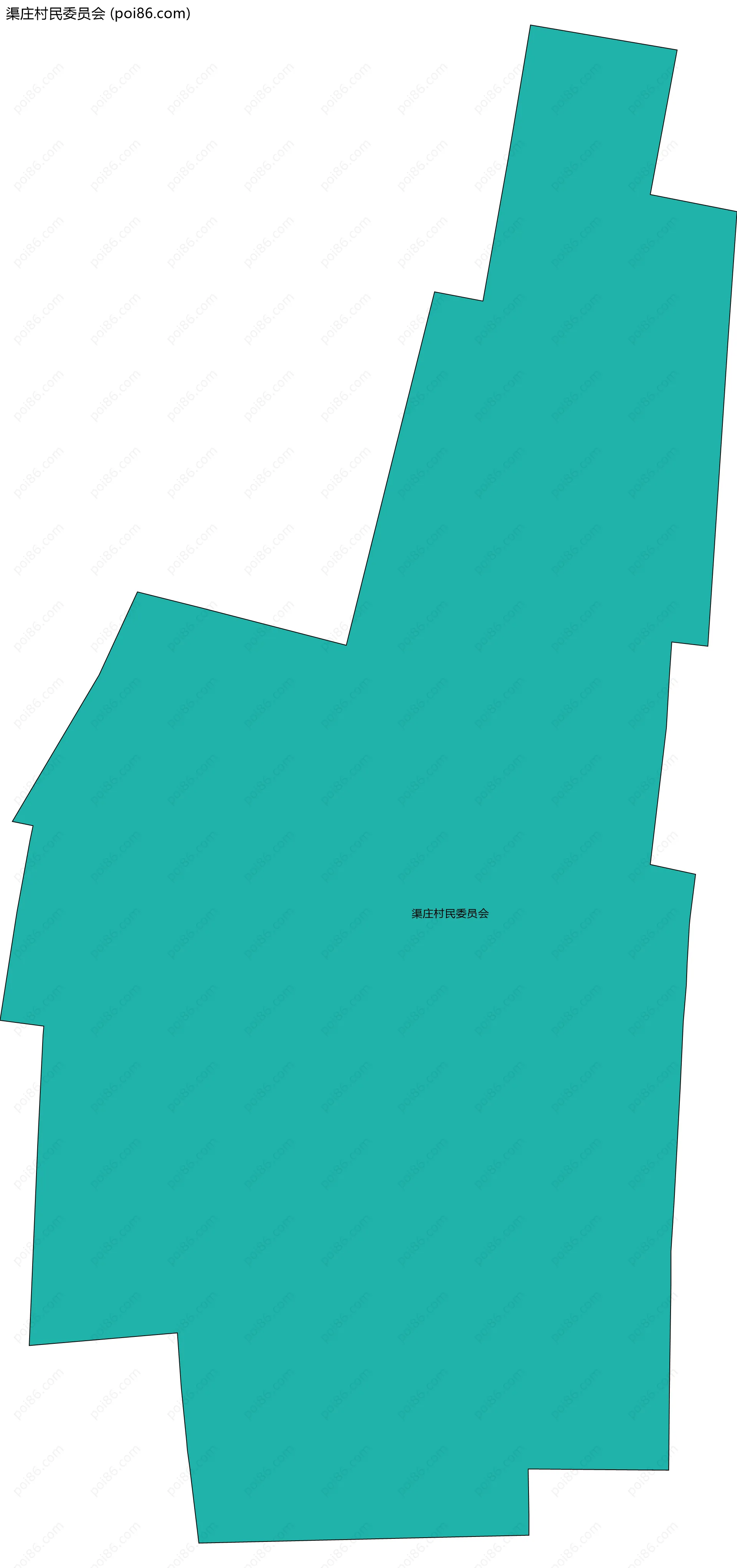 渠庄村民委员会边界地图