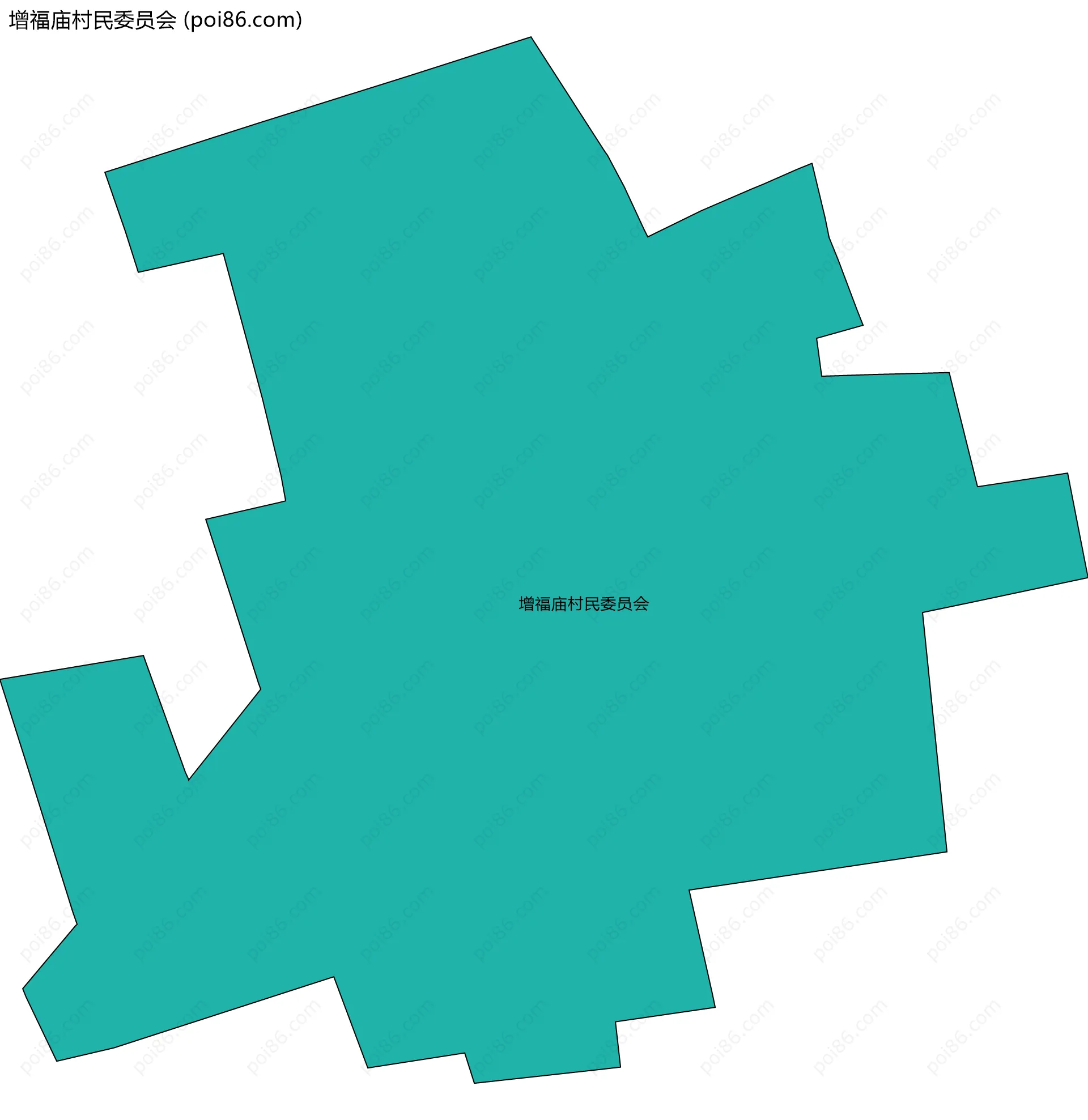 增福庙村民委员会边界地图
