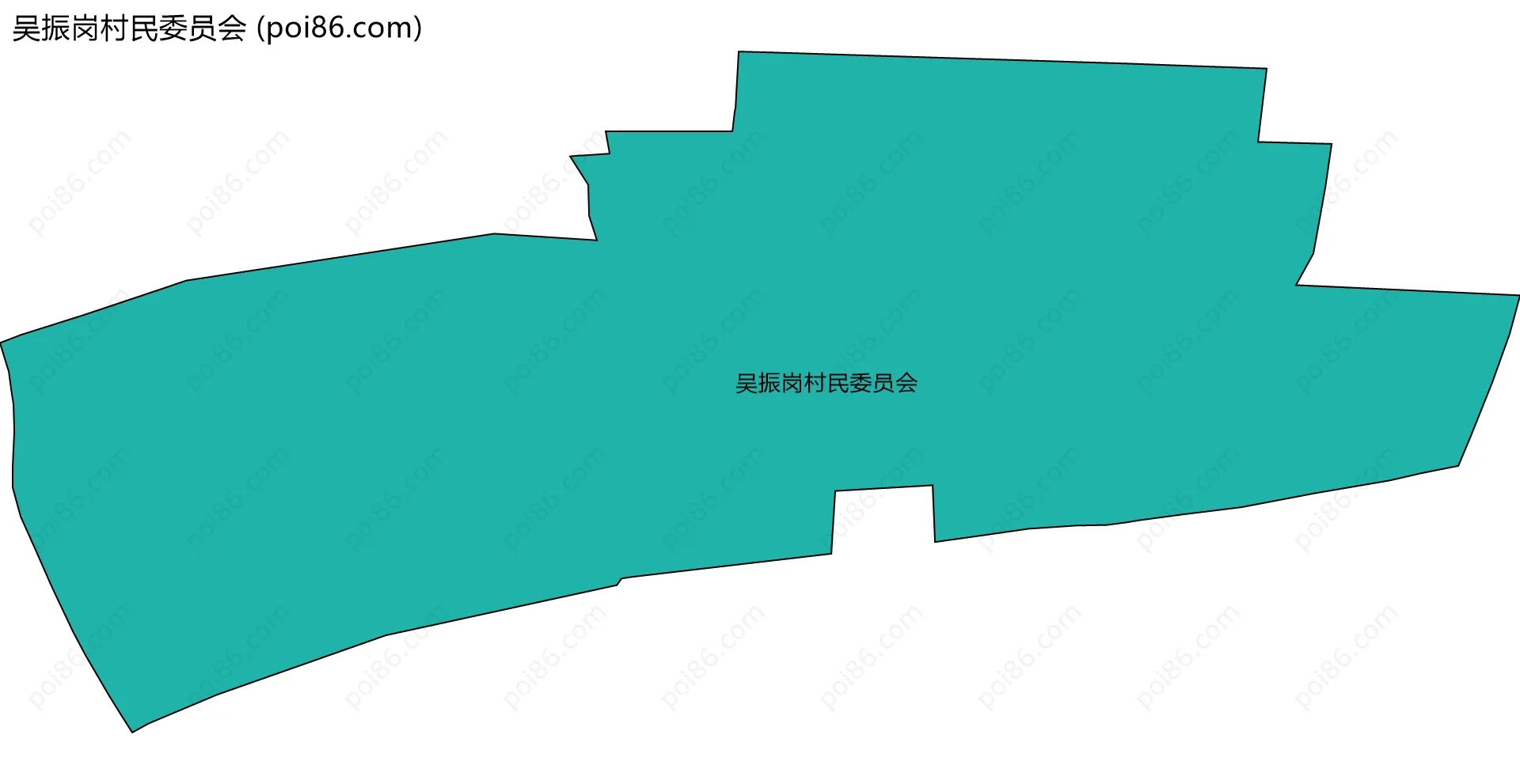 吴振岗村民委员会边界地图