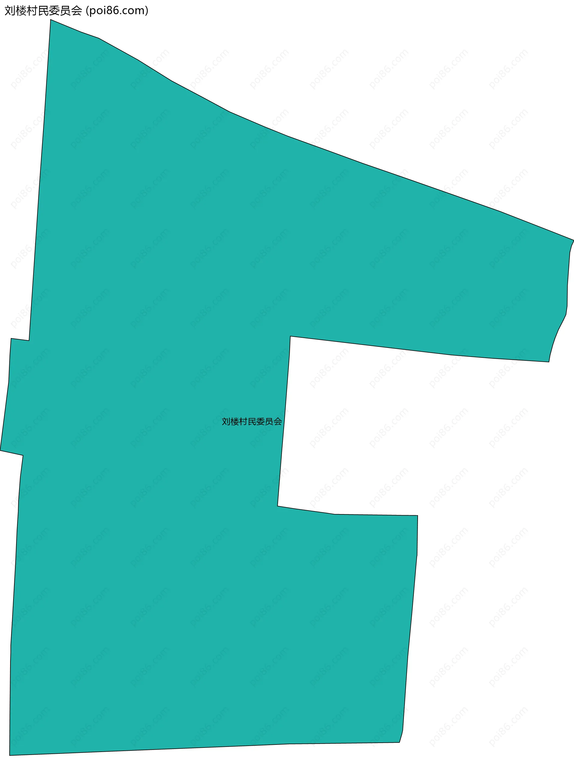 刘楼村民委员会边界地图