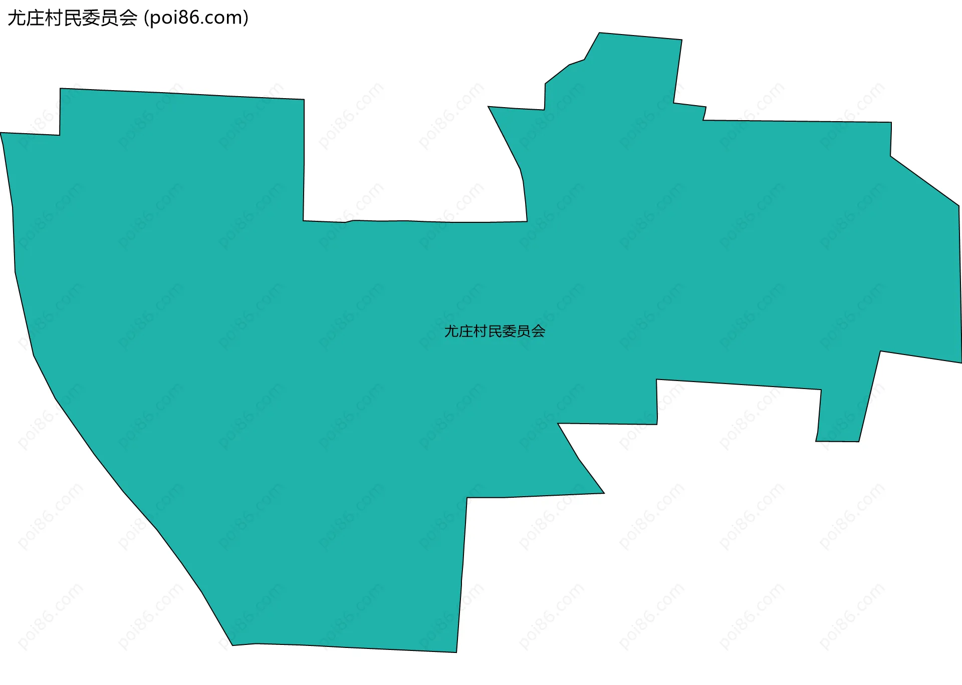 尤庄村民委员会边界地图