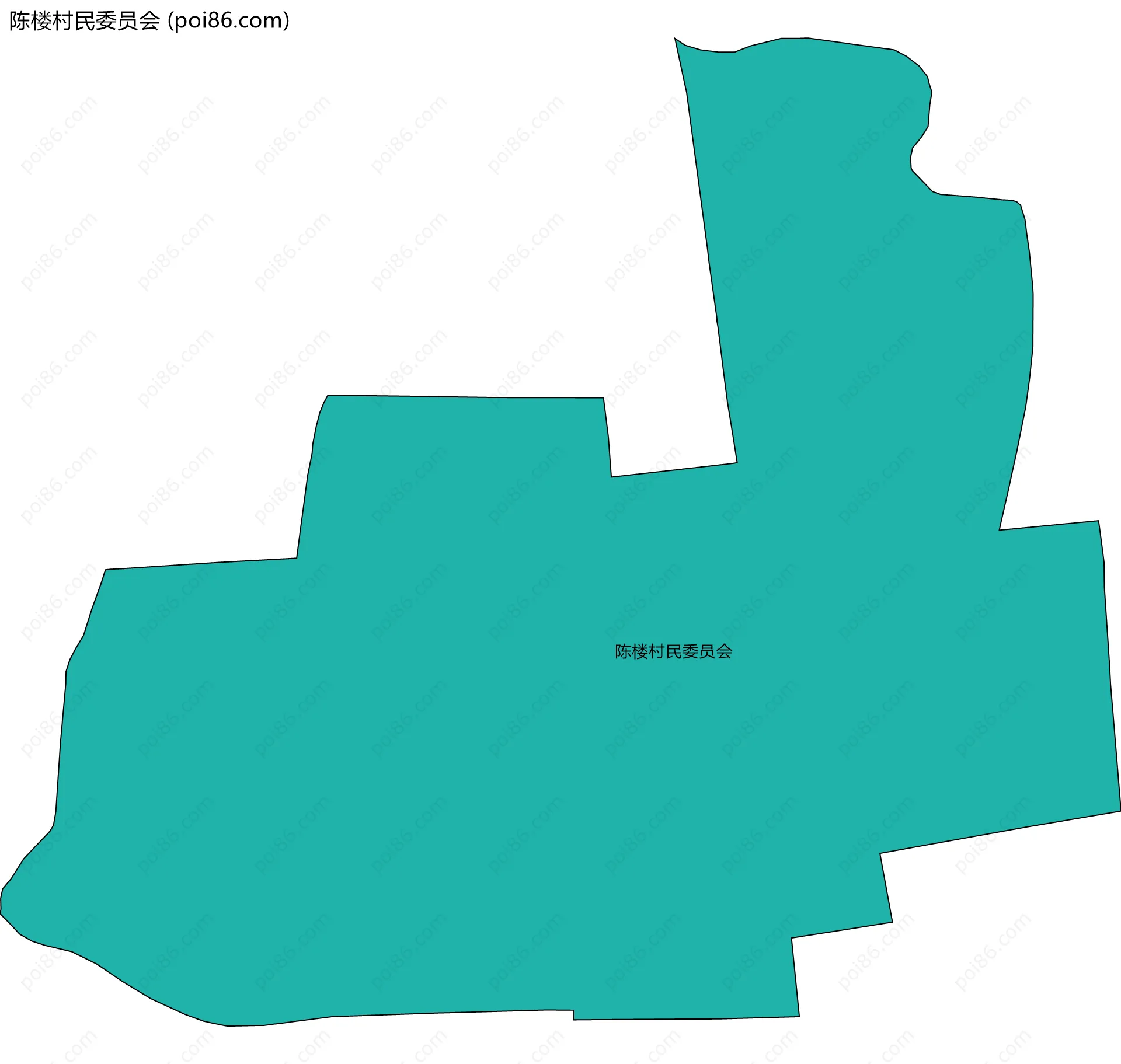 陈楼村民委员会边界地图