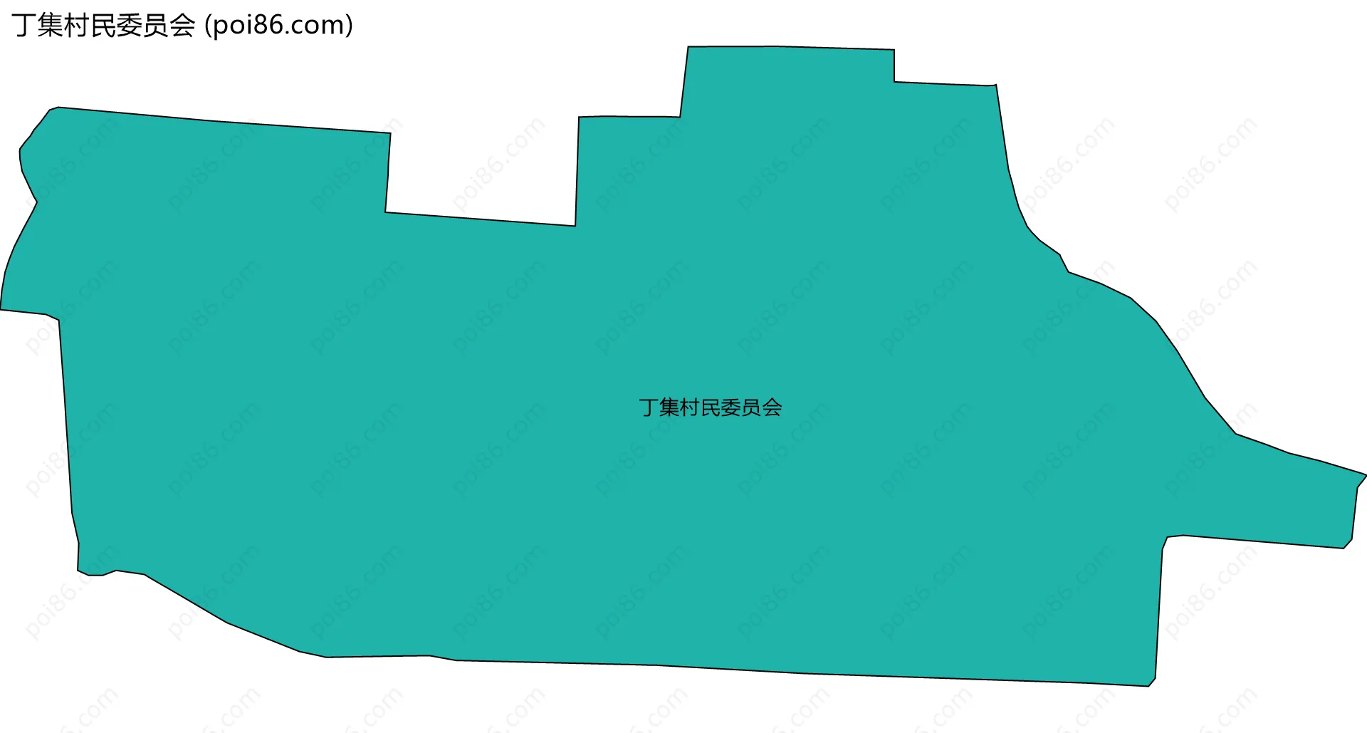 丁集村民委员会边界地图