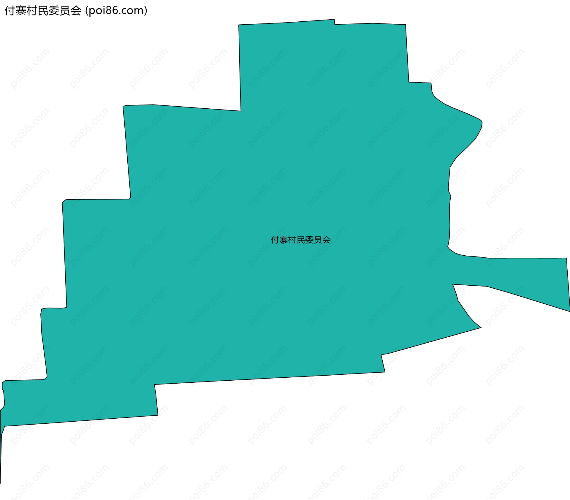 付寨村民委员会边界地图