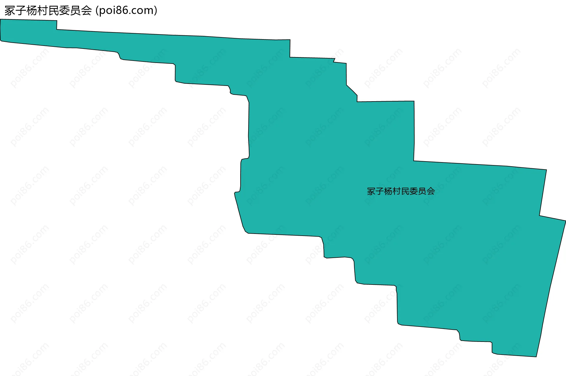 冢子杨村民委员会边界地图