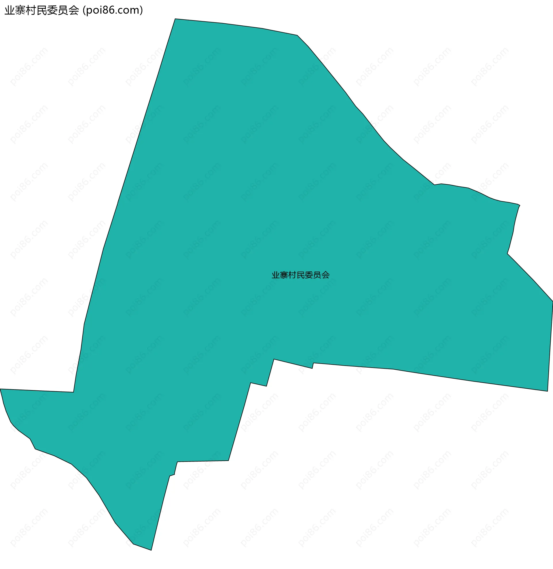 业寨村民委员会边界地图