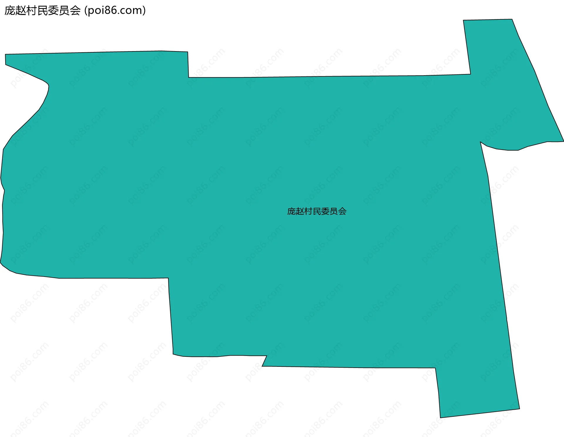 庞赵村民委员会边界地图