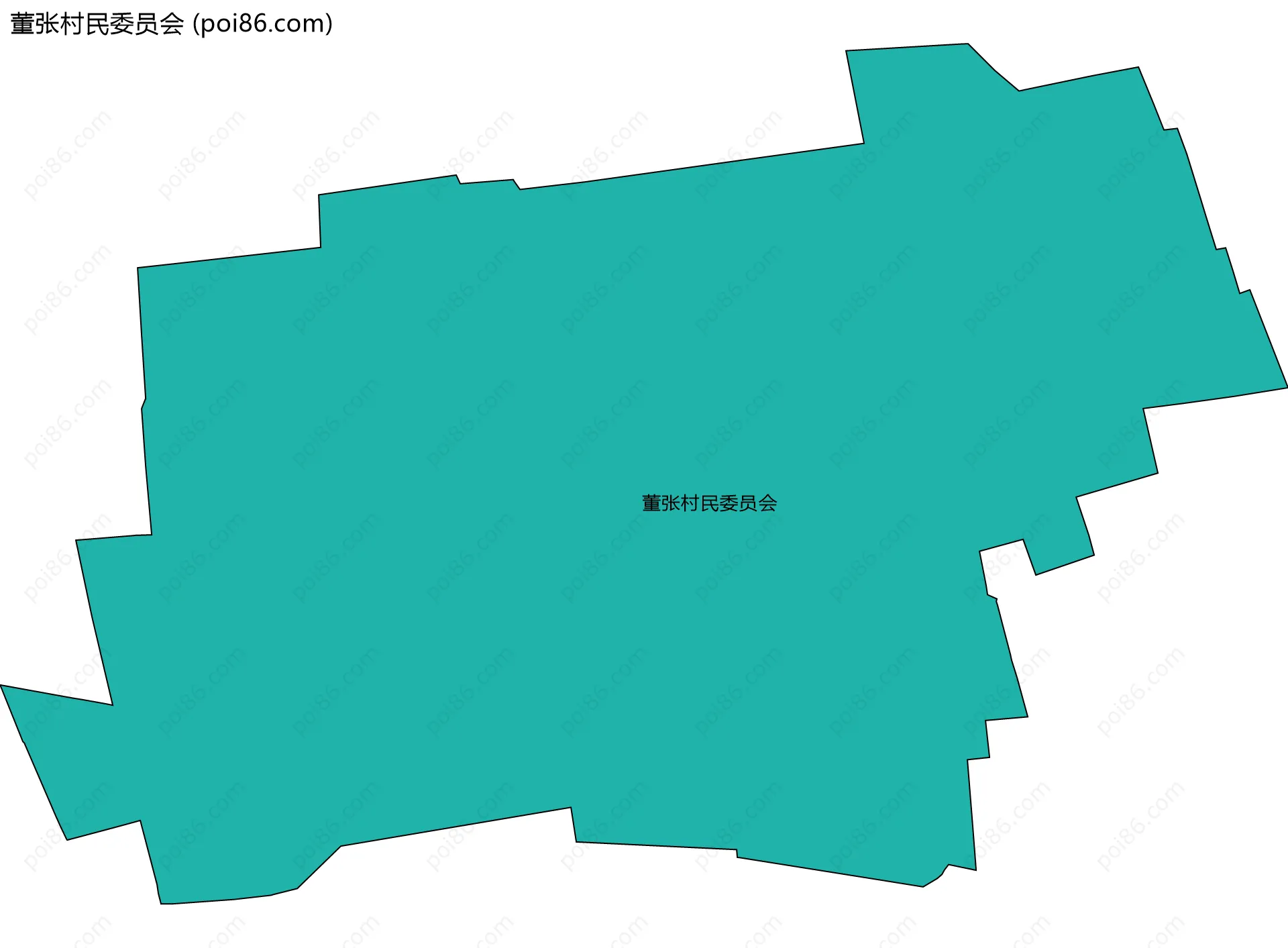 董张村民委员会边界地图