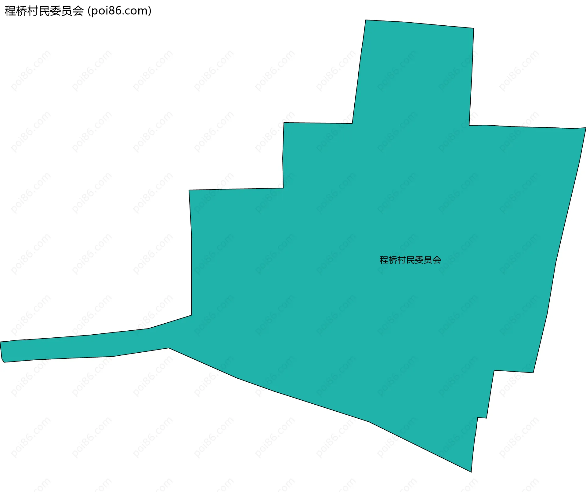 程桥村民委员会边界地图