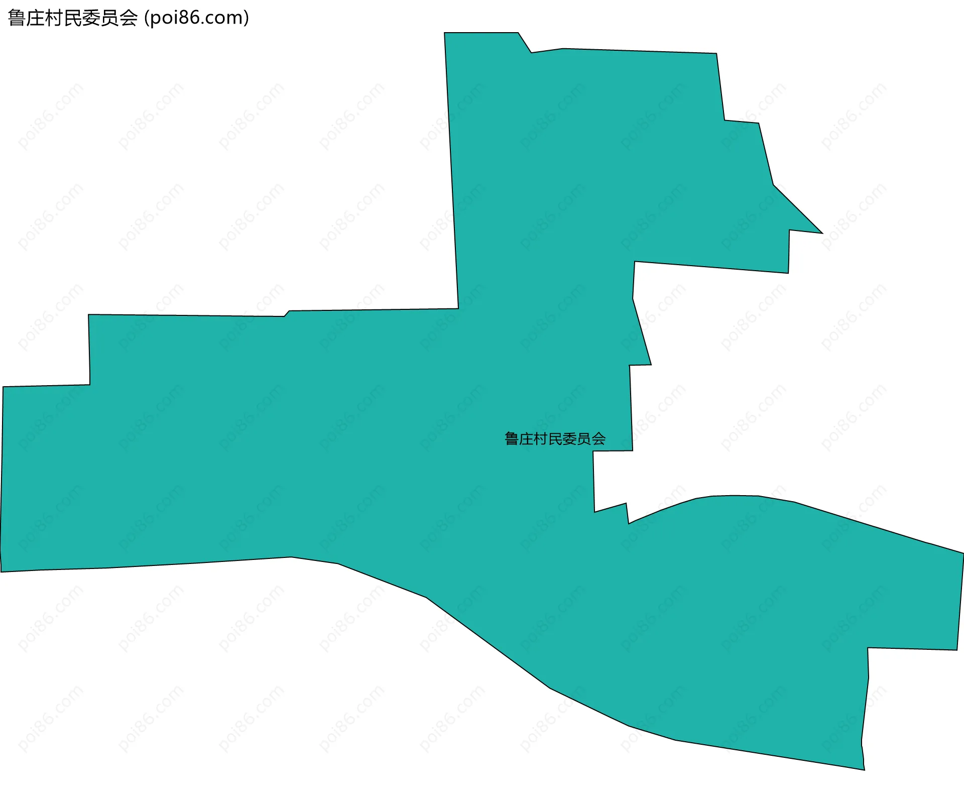 鲁庄村民委员会边界地图