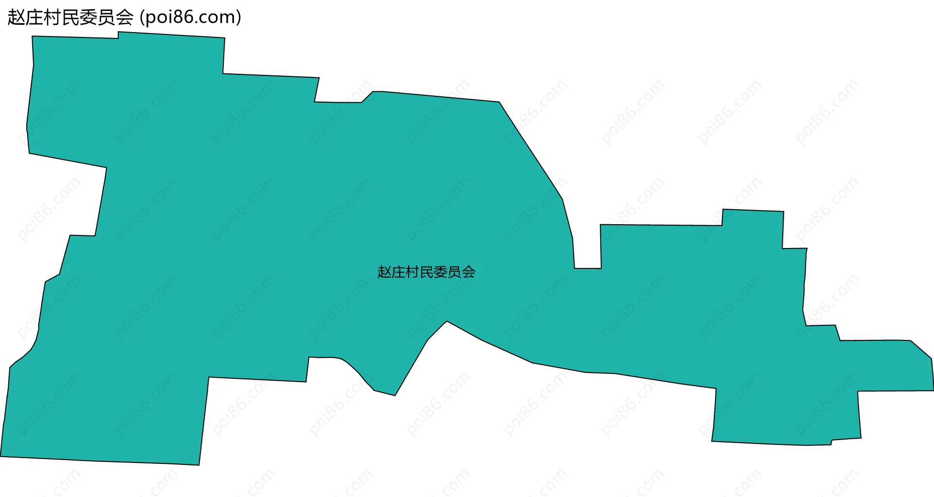 赵庄村民委员会边界地图