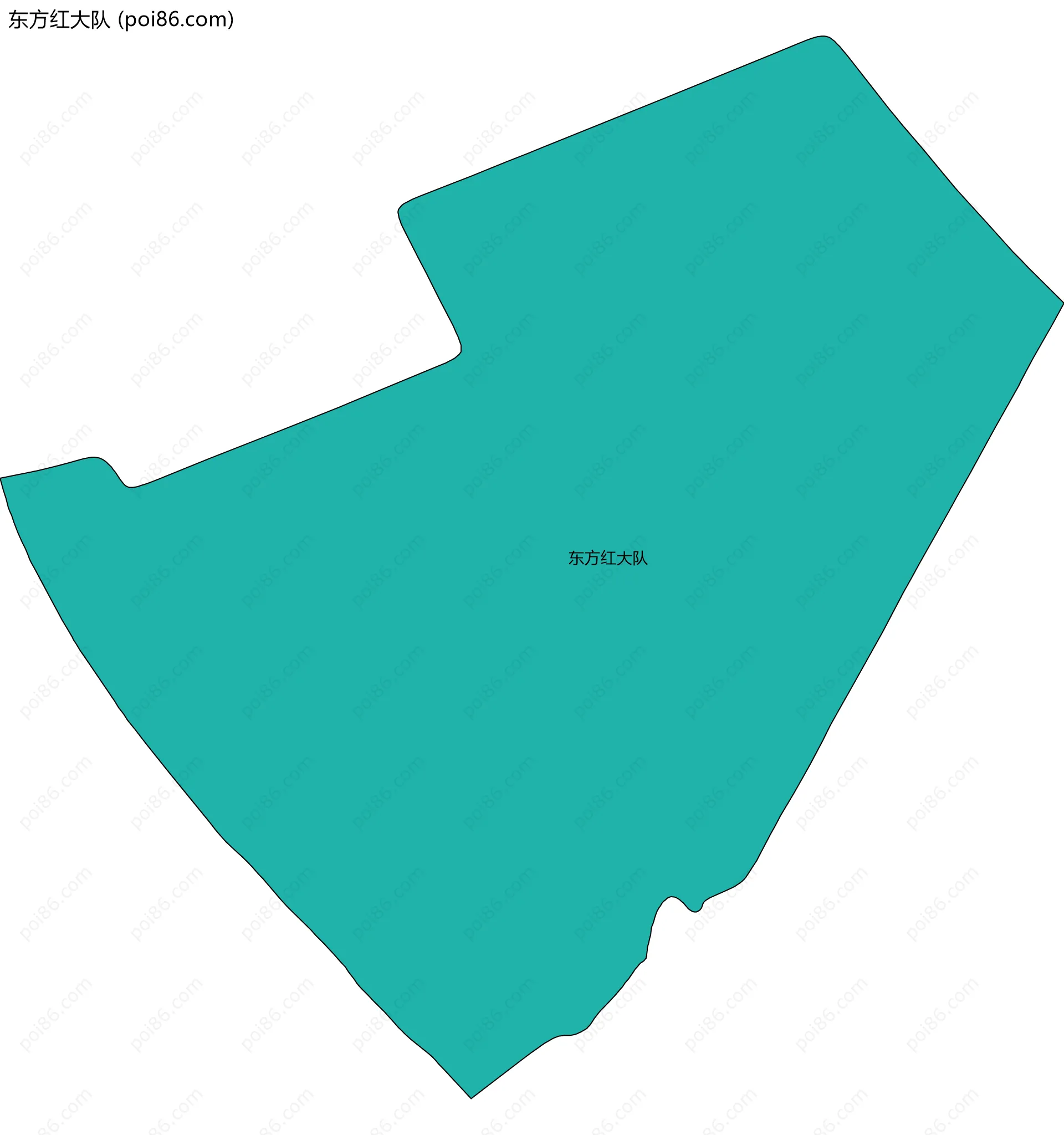 东方红大队边界地图