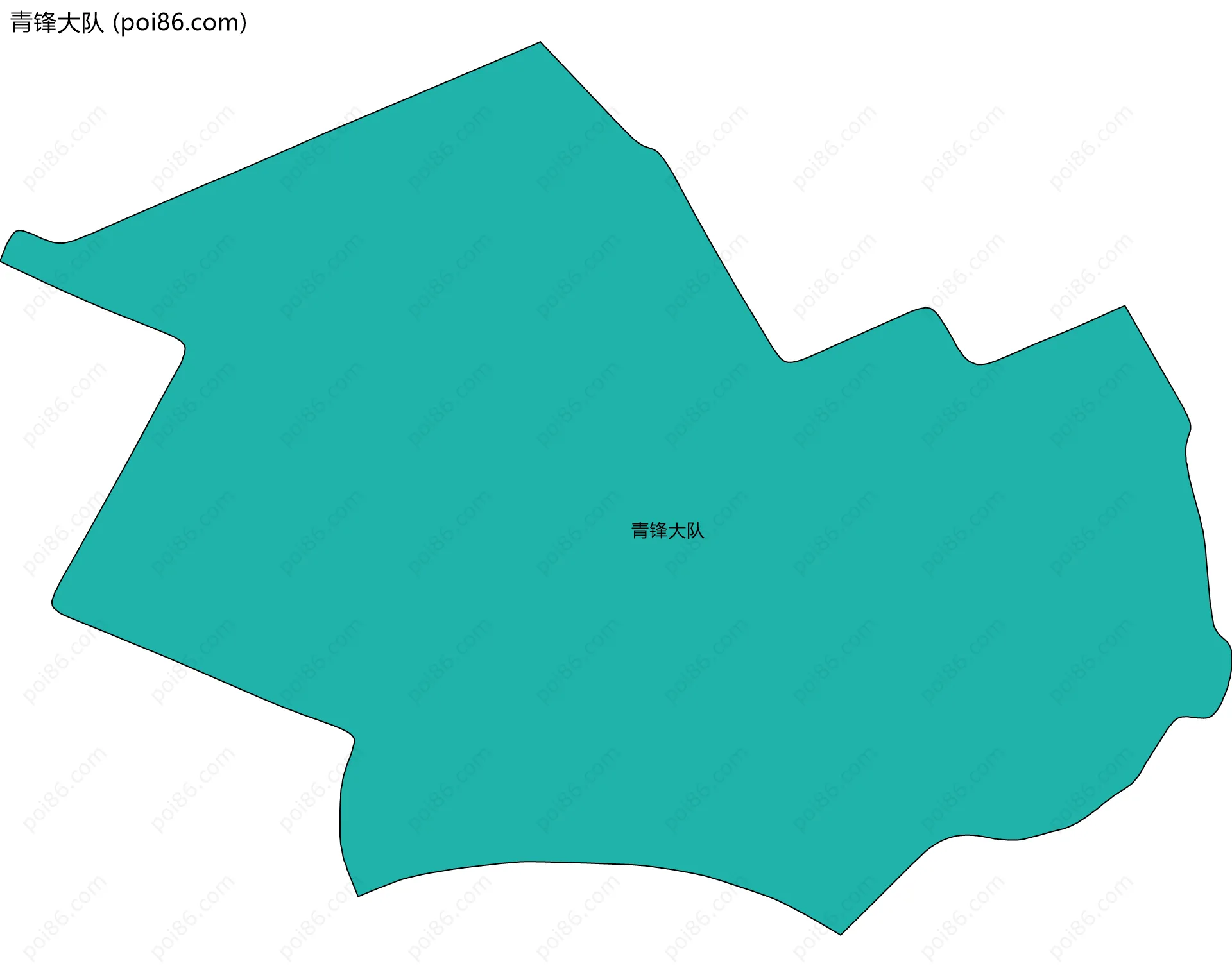 青锋大队边界地图