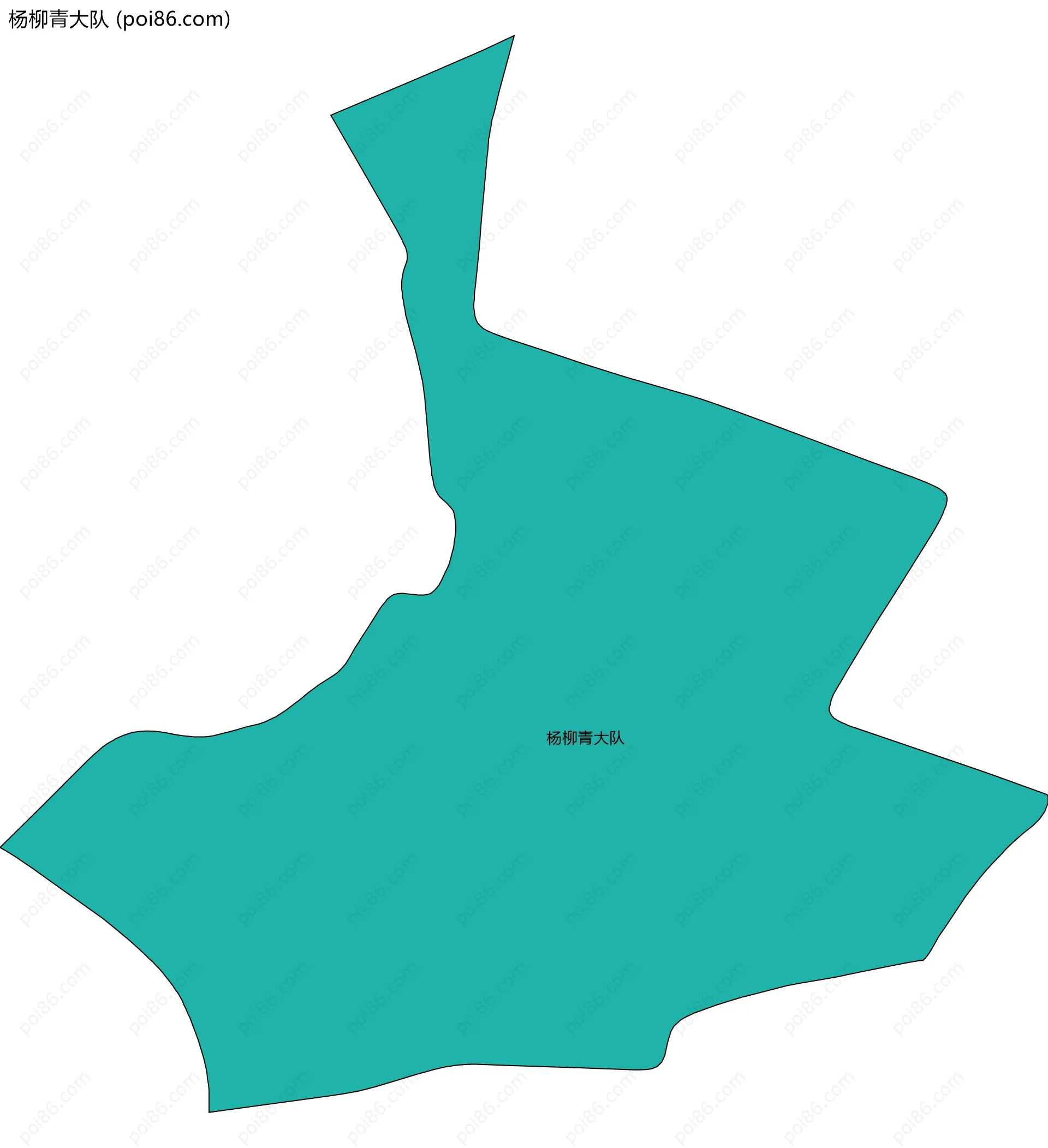 杨柳青大队边界地图