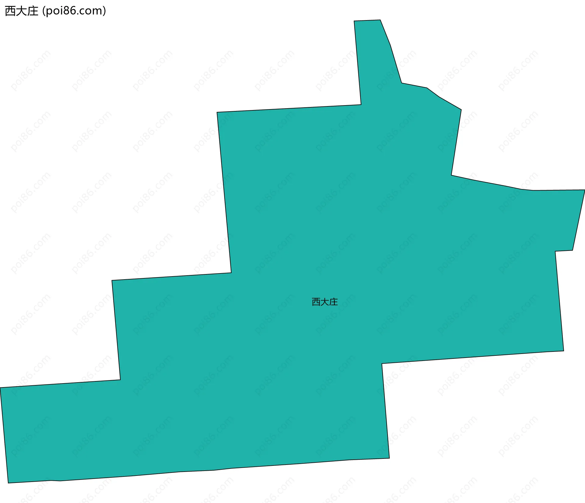 西大庄边界地图