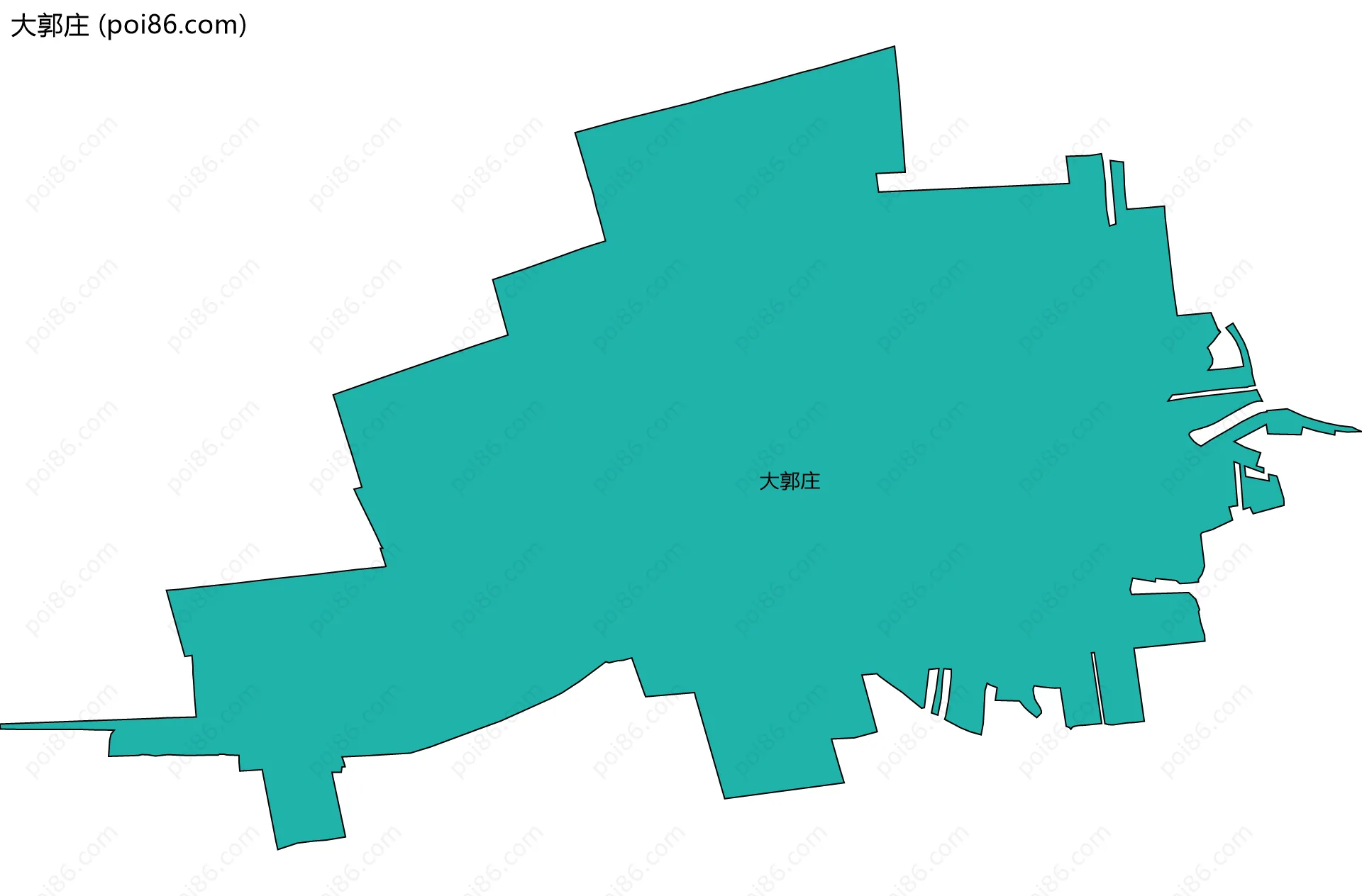 大郭庄边界地图