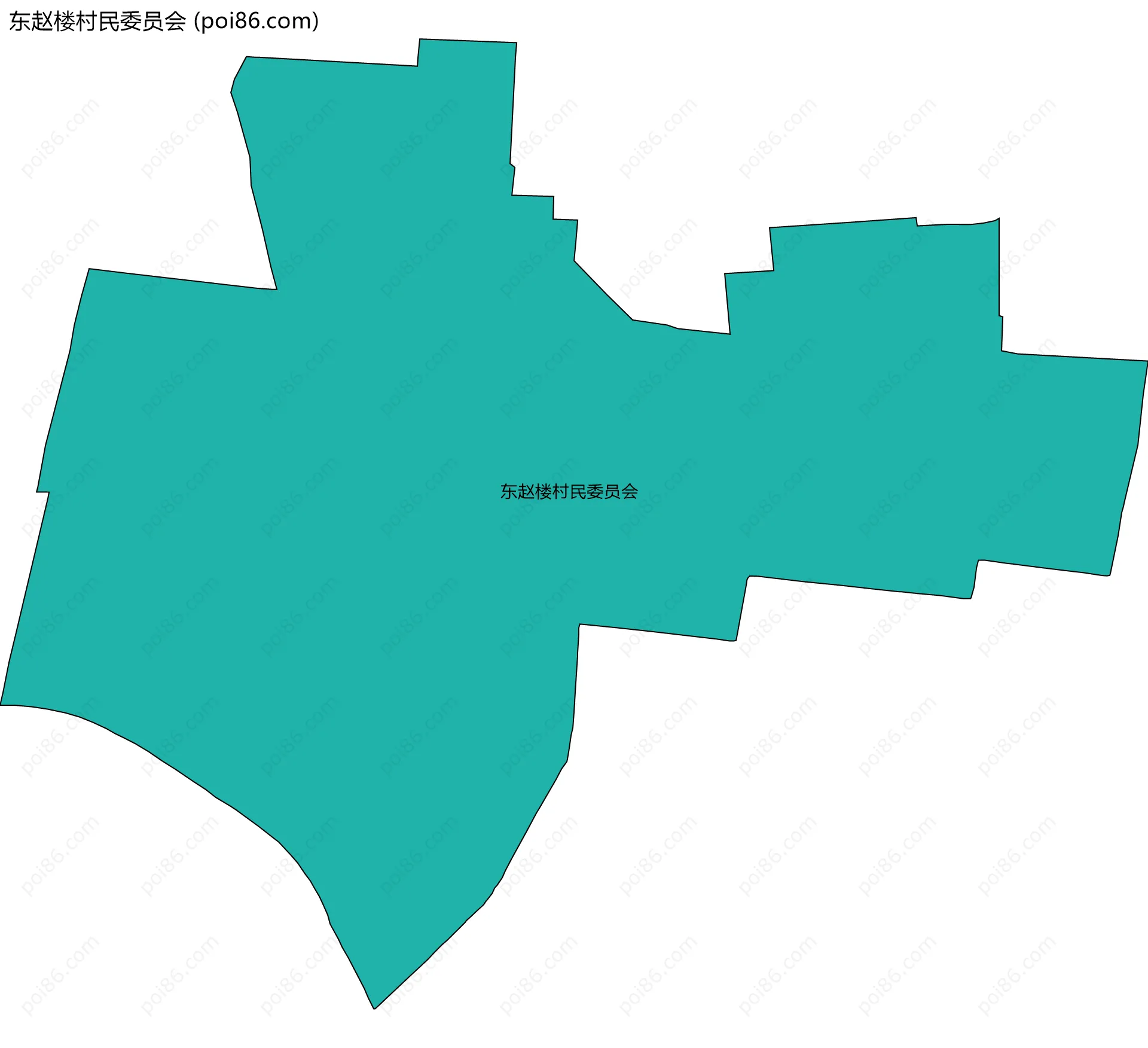 东赵楼村民委员会边界地图