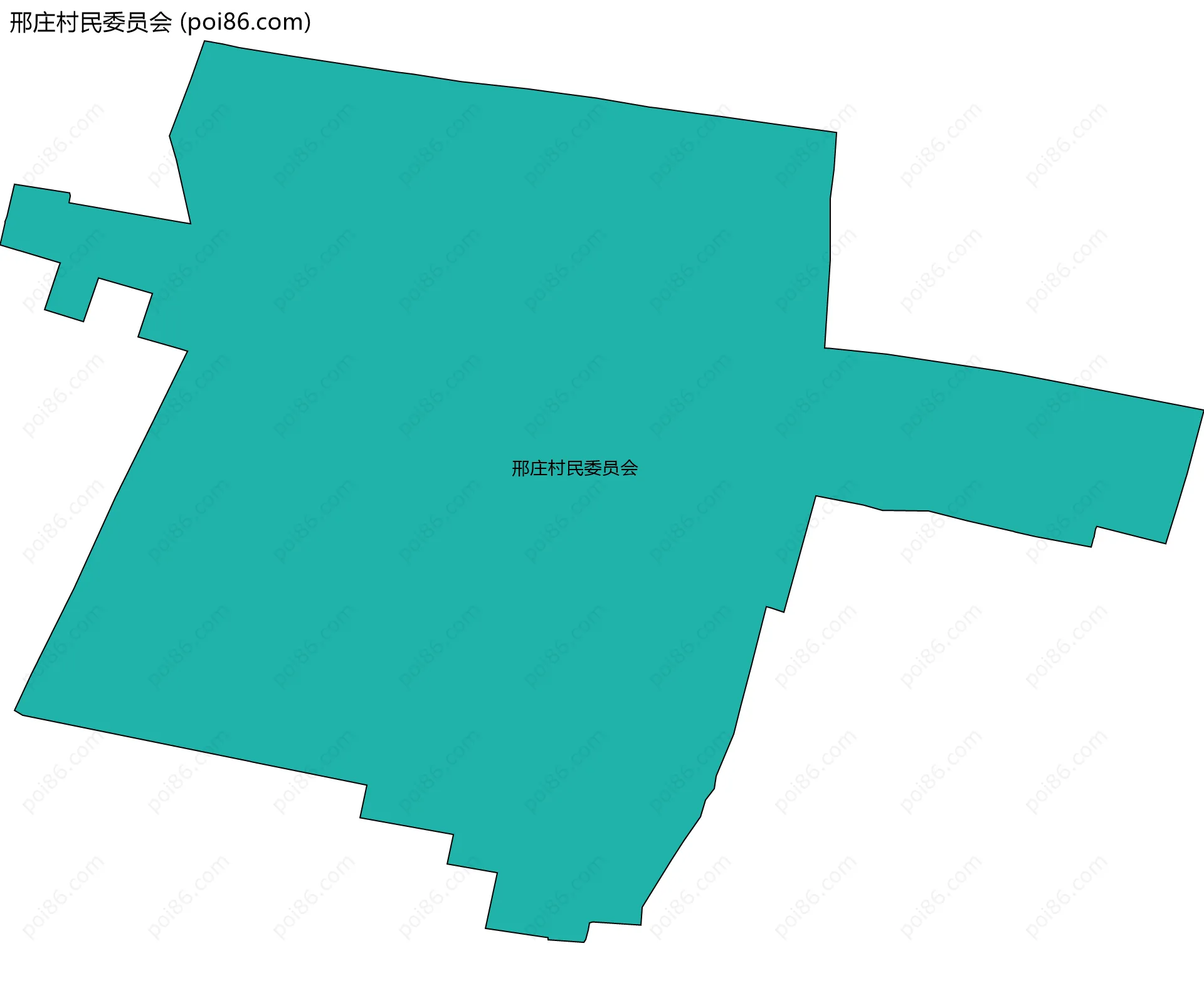 邢庄村民委员会边界地图