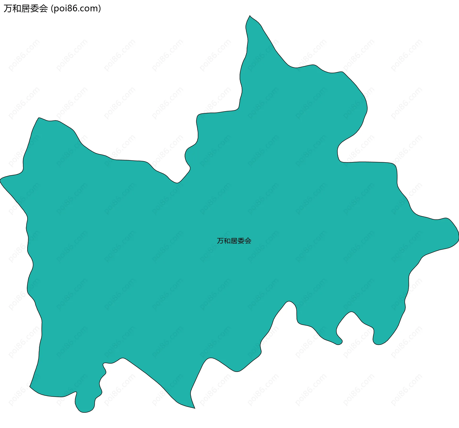 万和居委会边界地图