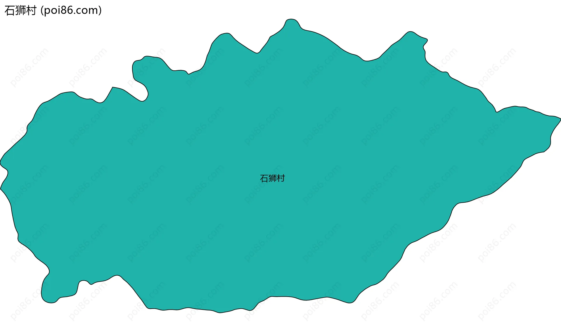 石狮村边界地图