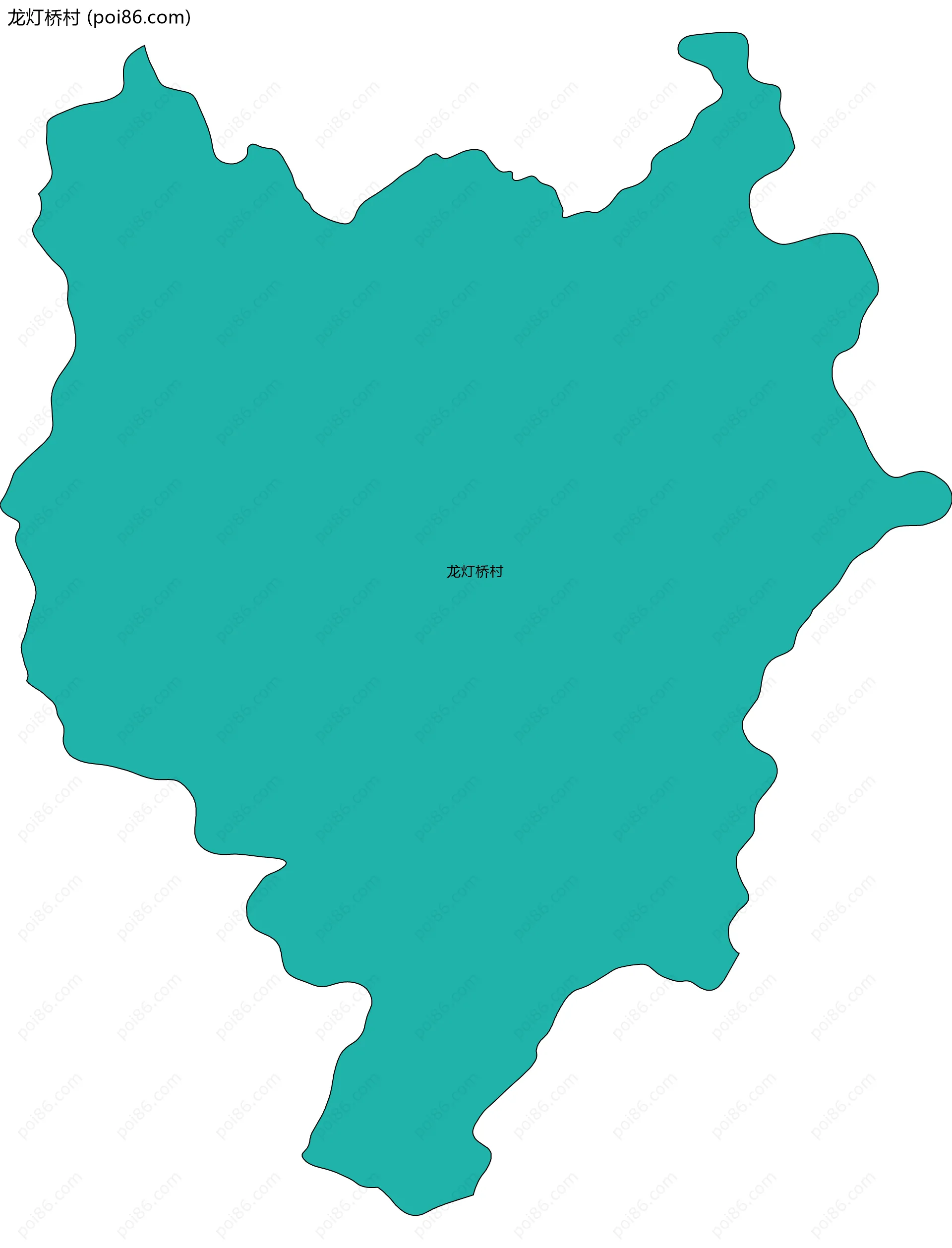 龙灯桥村边界地图