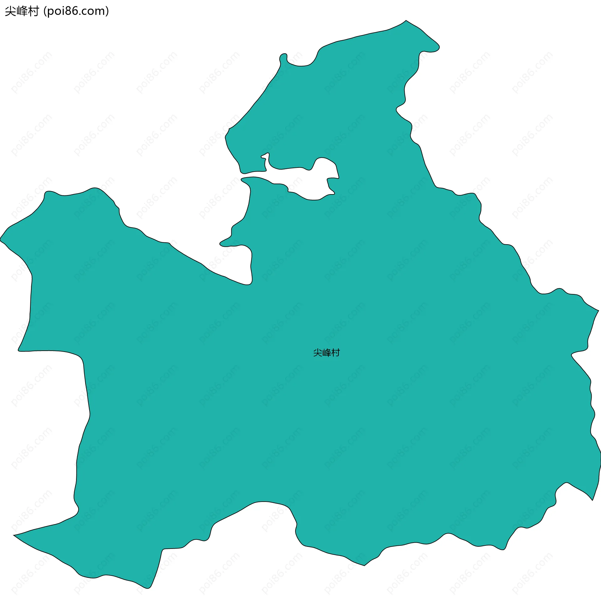 尖峰村边界地图
