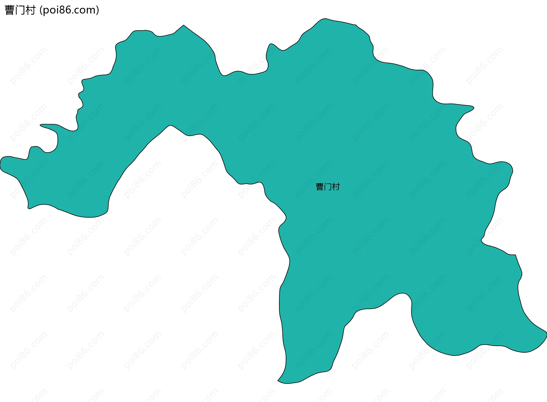 曹门村边界地图