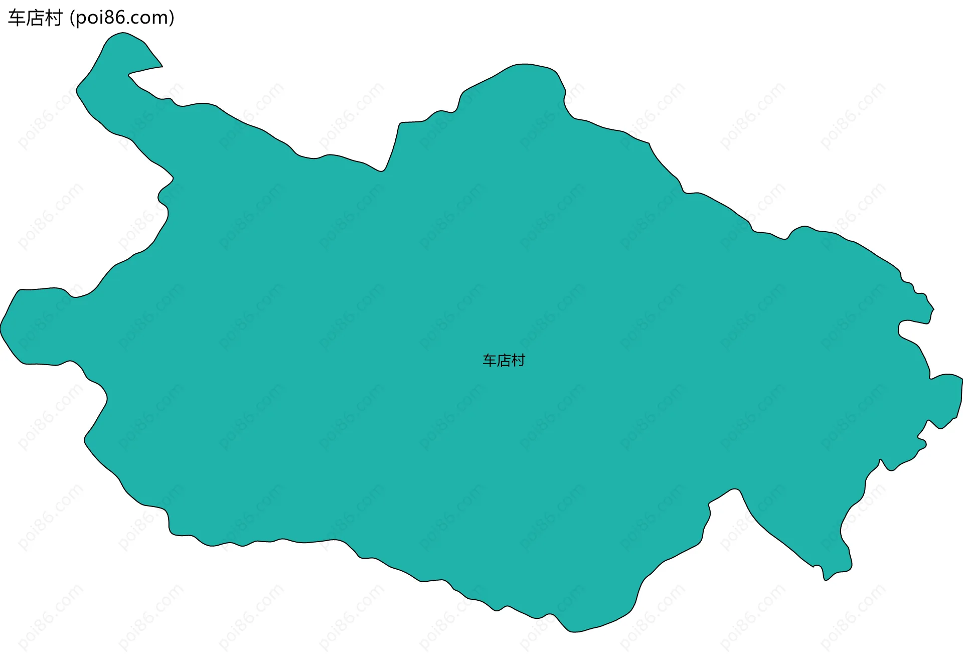 车店村边界地图