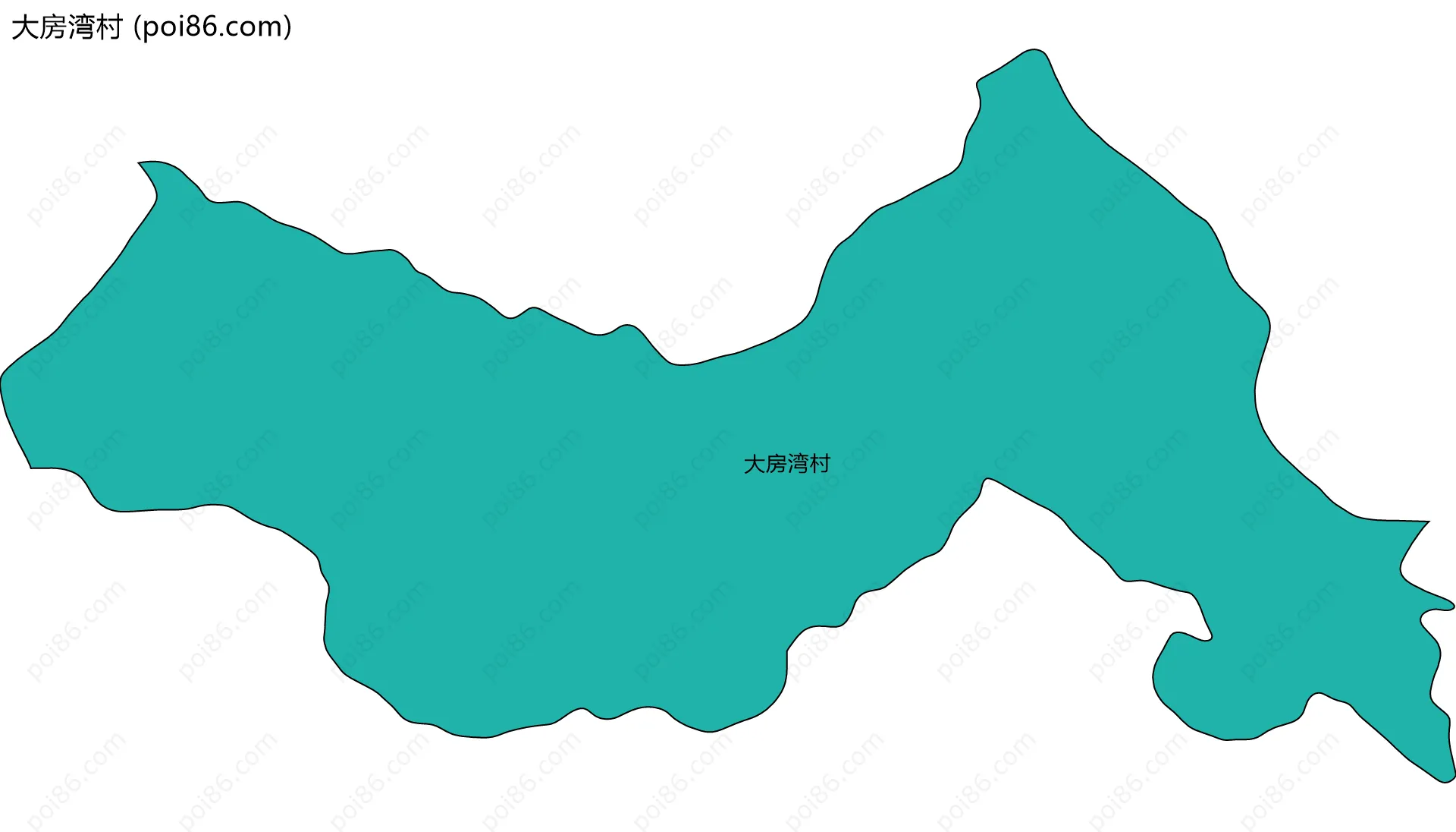 大房湾村边界地图