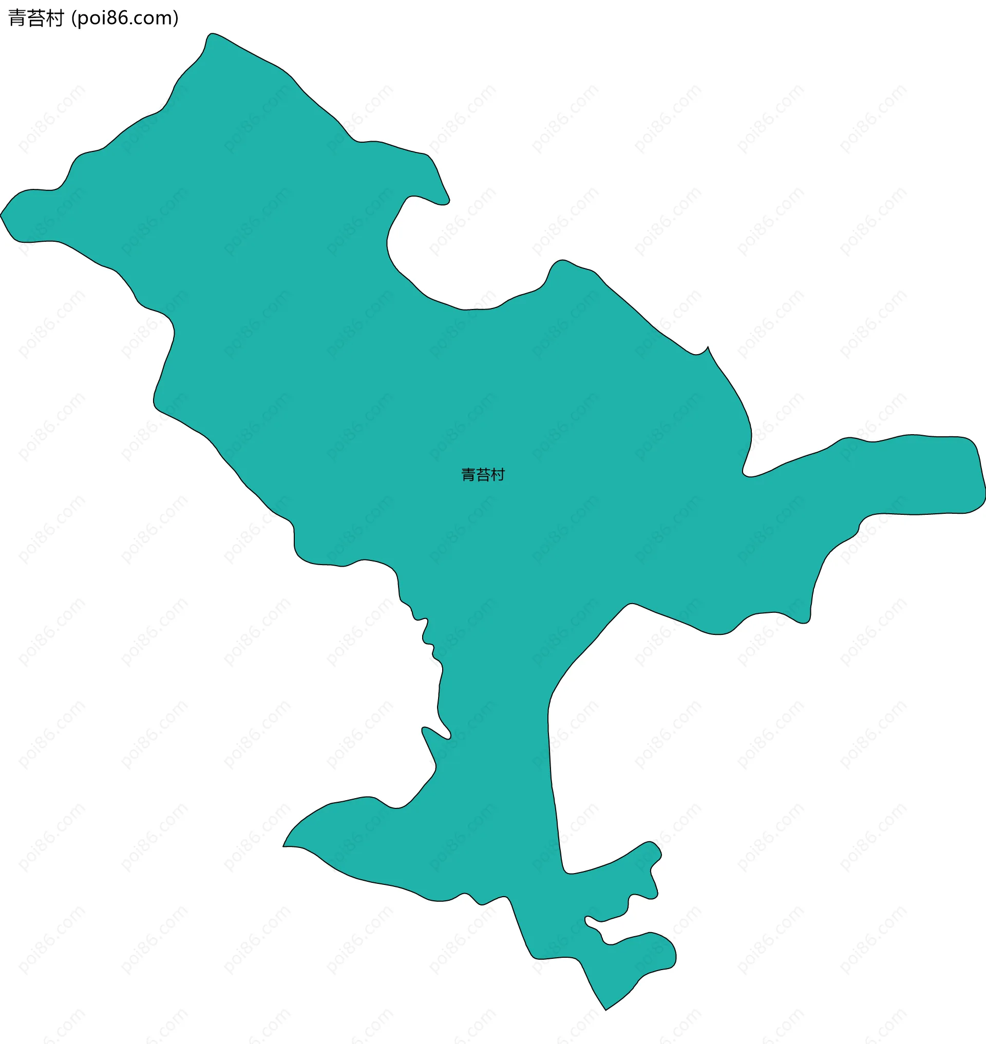 青苔村边界地图