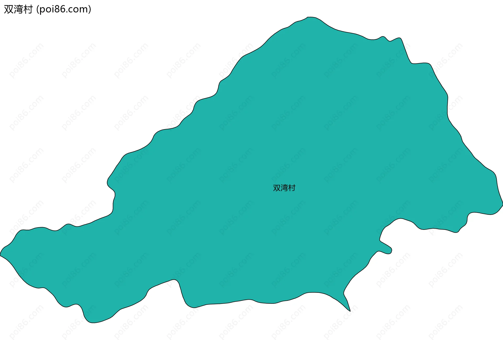 双湾村边界地图