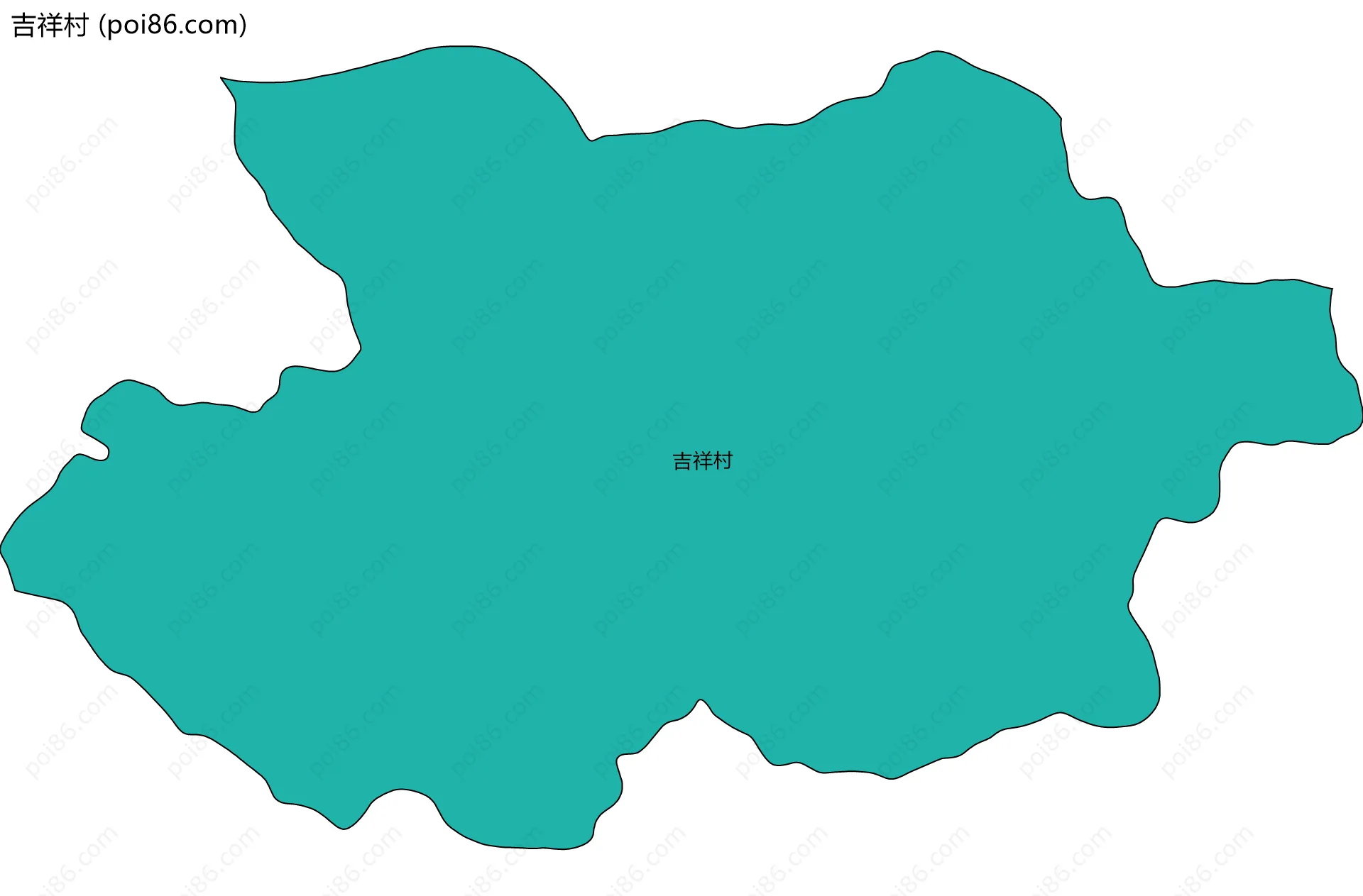 吉祥村边界地图