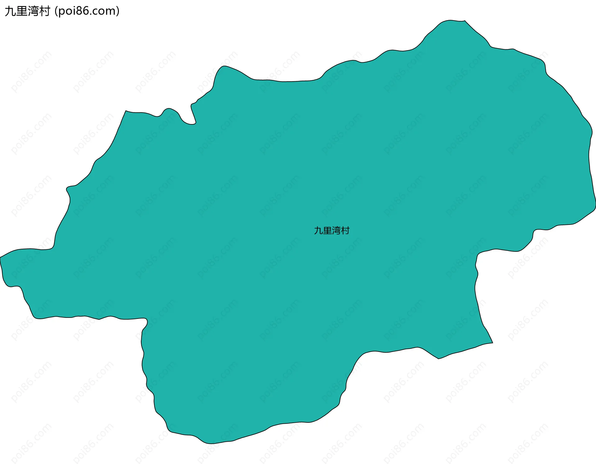 九里湾村边界地图