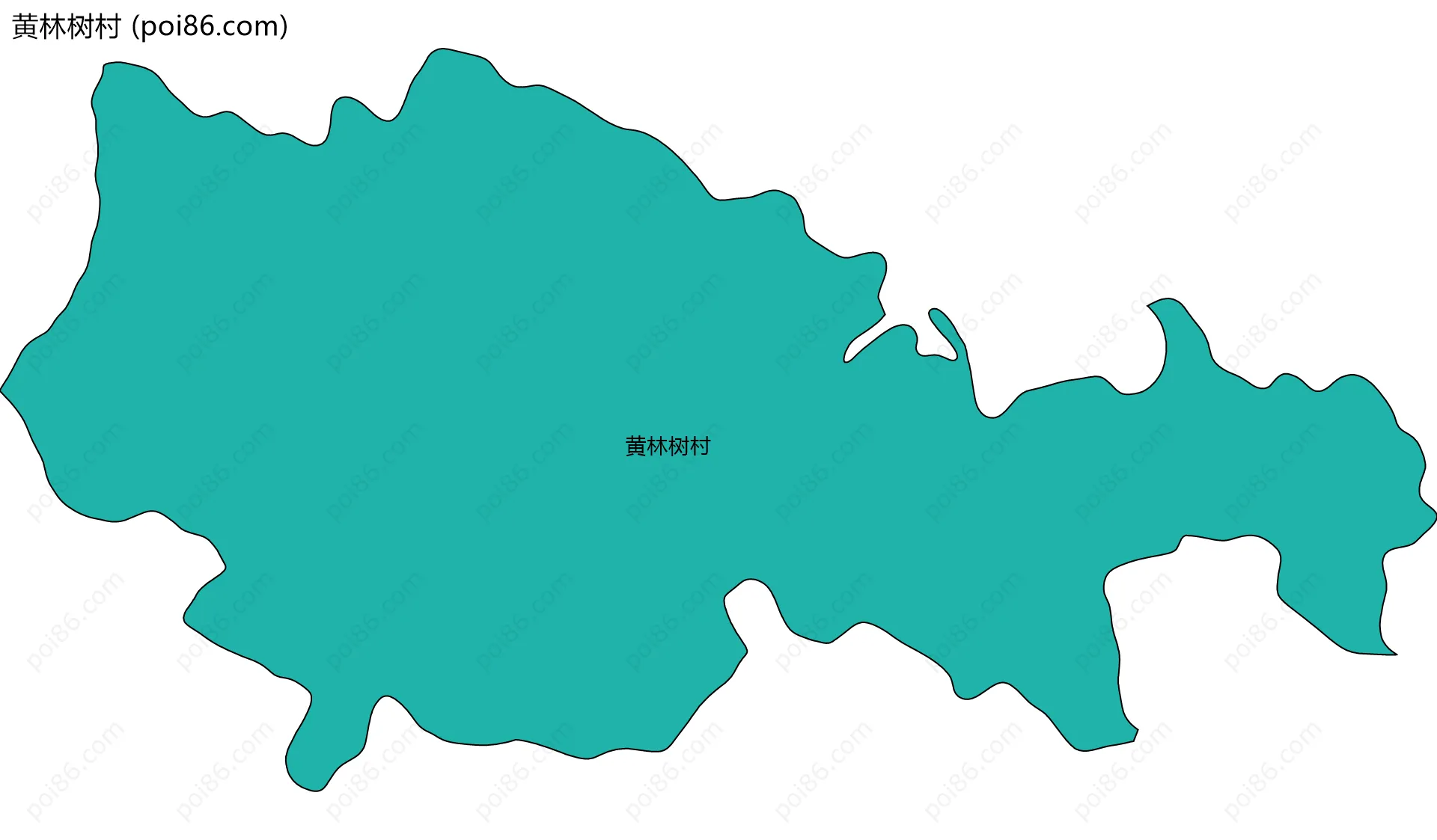 黄林树村边界地图