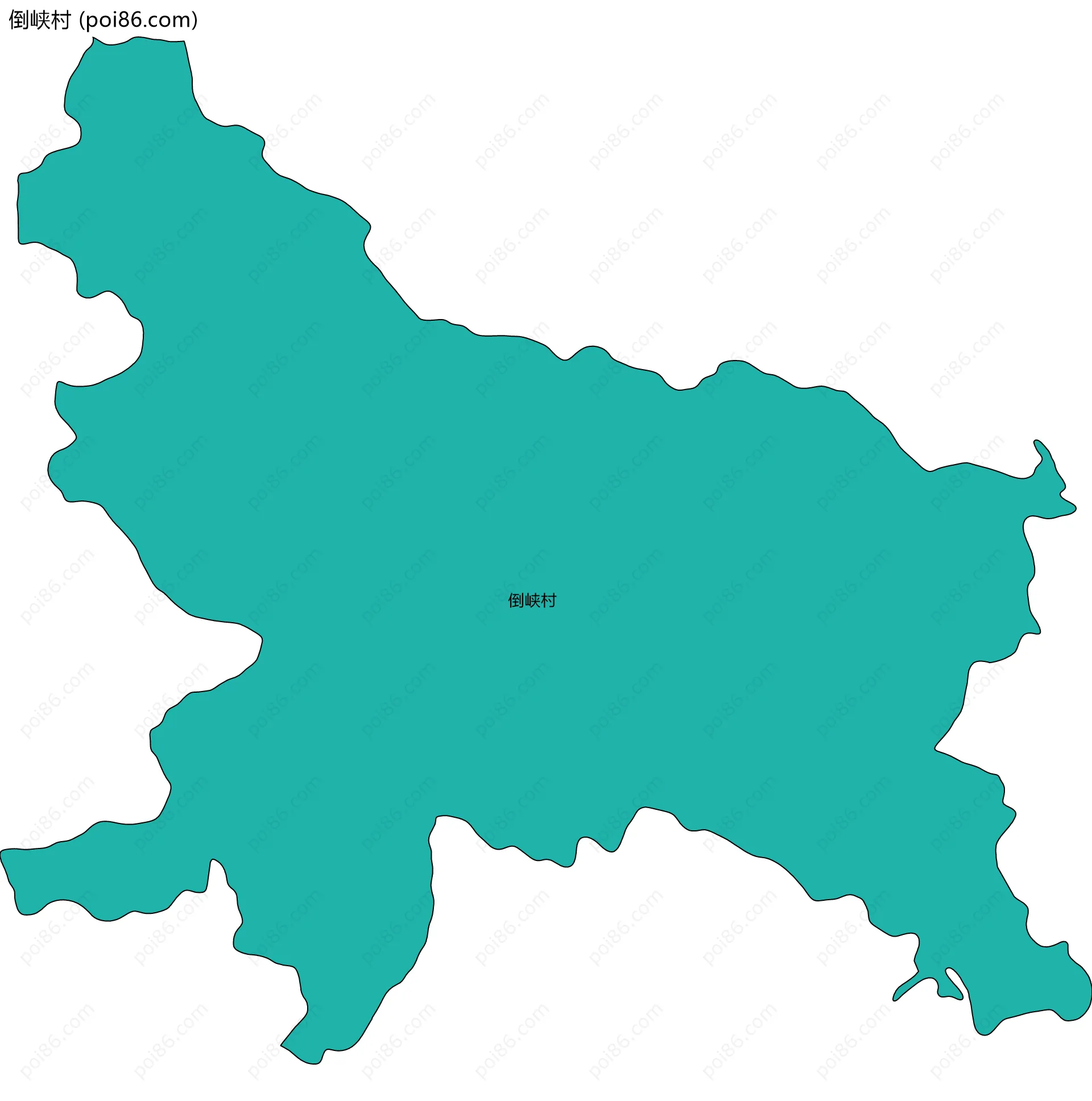 倒峡村边界地图