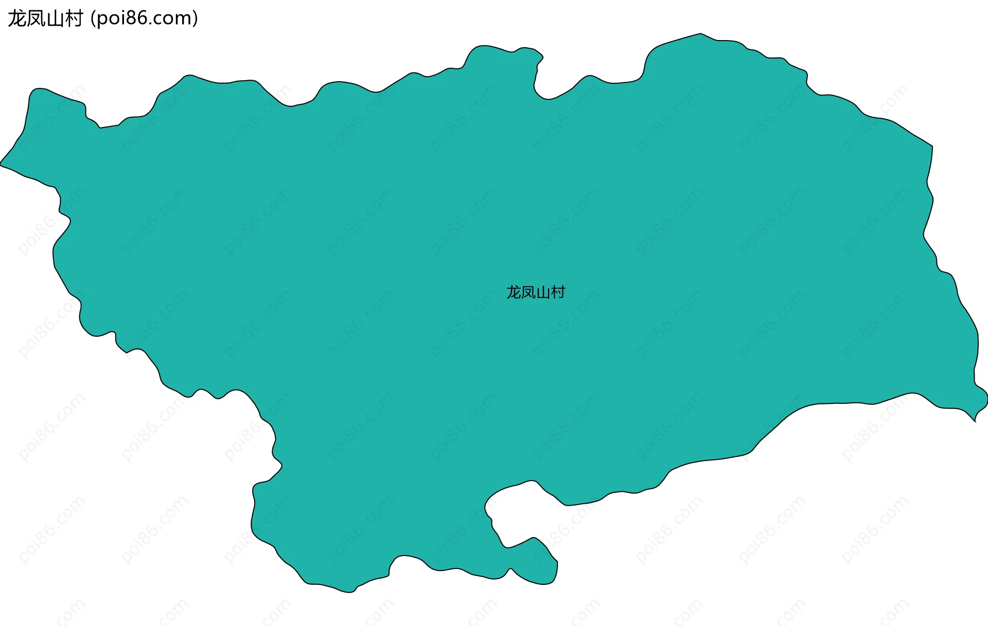 龙凤山村边界地图