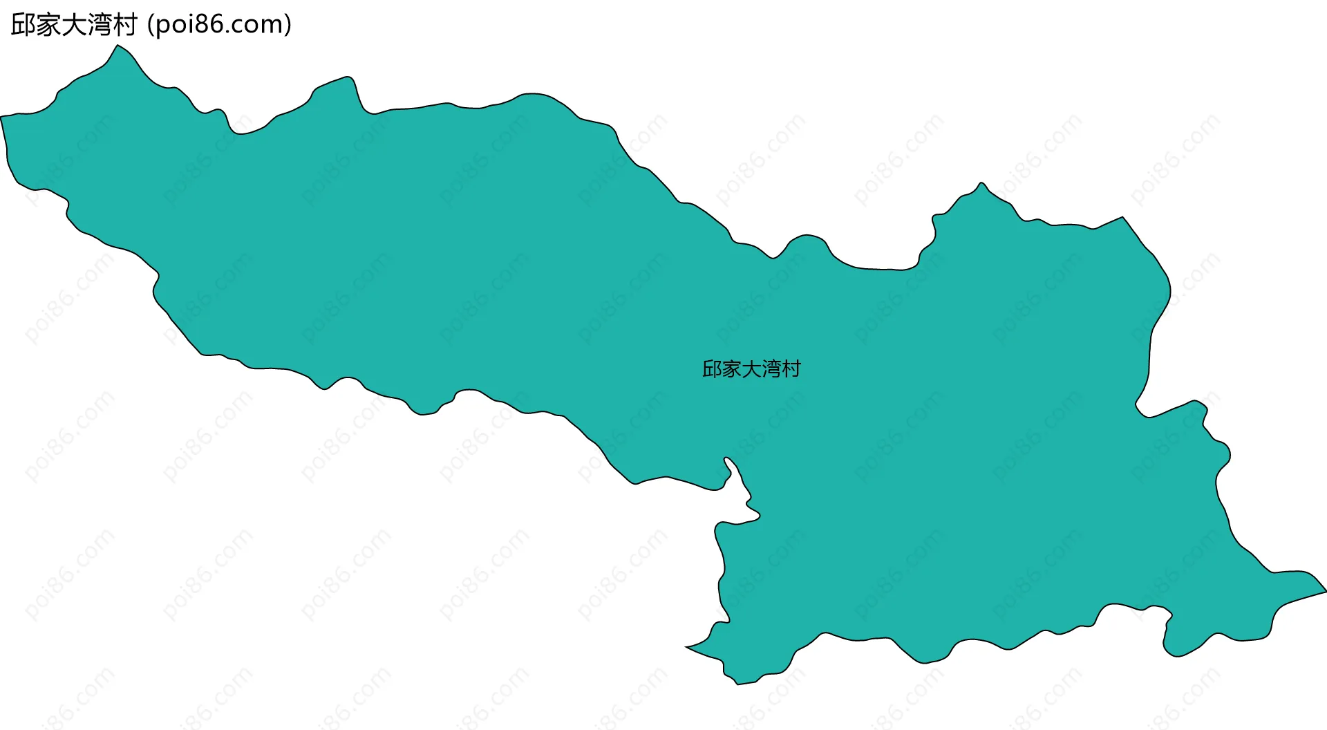 邱家大湾村边界地图