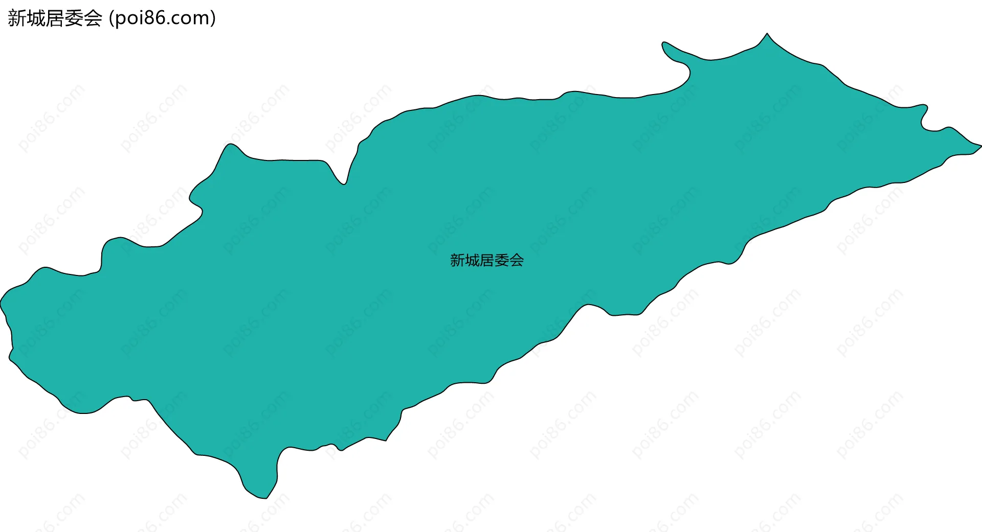 新城居委会边界地图