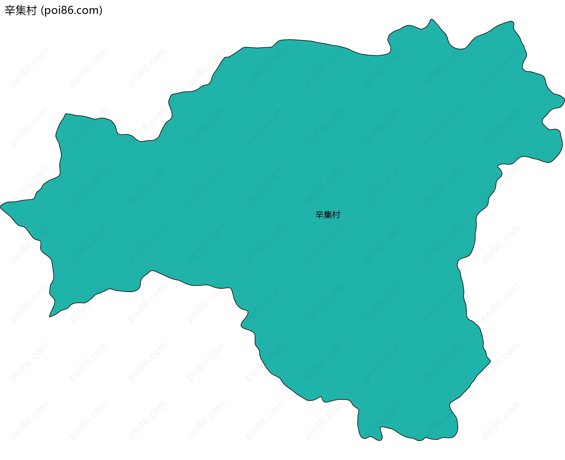 辛集村边界地图