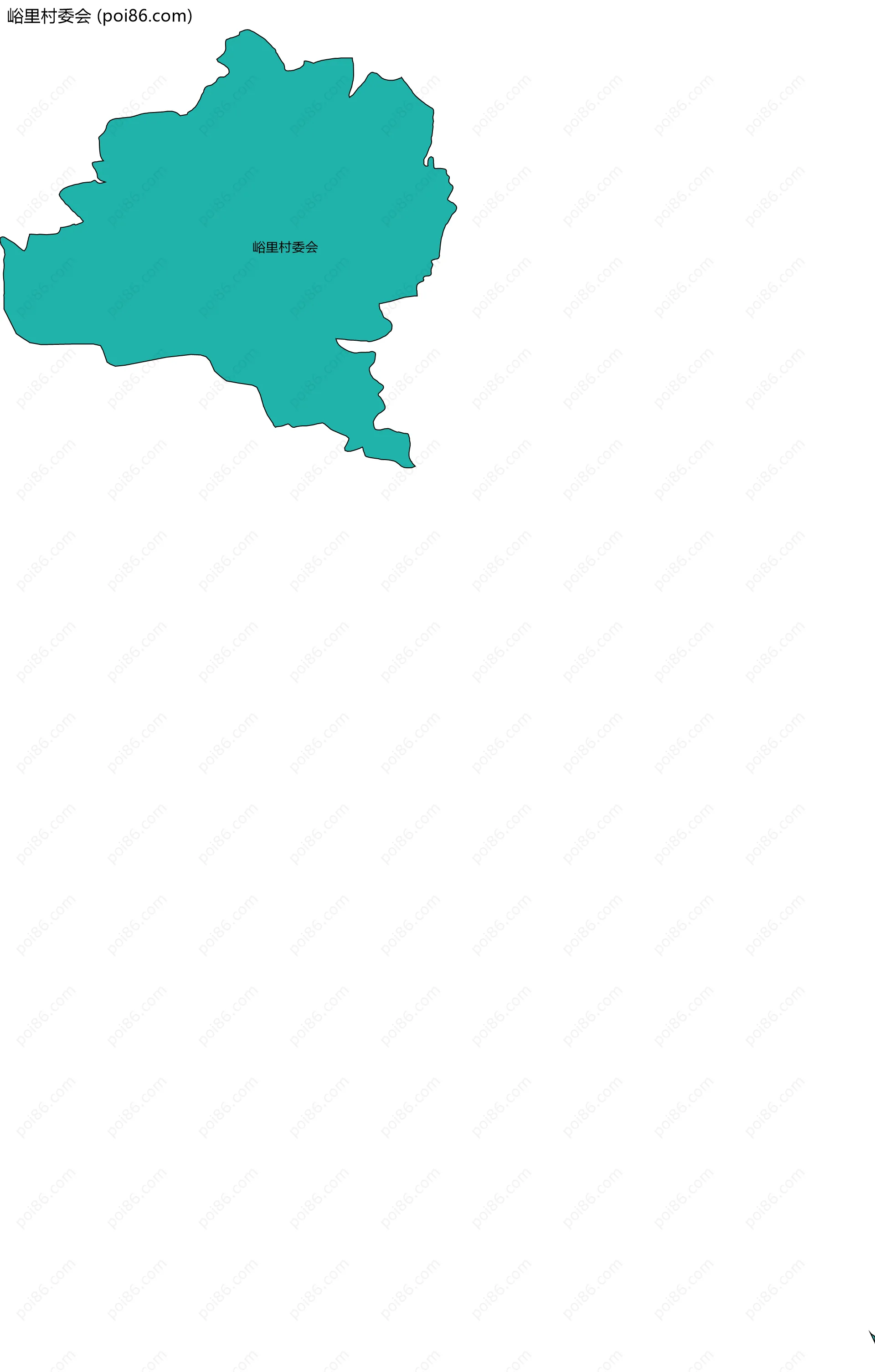 峪里村委会边界地图