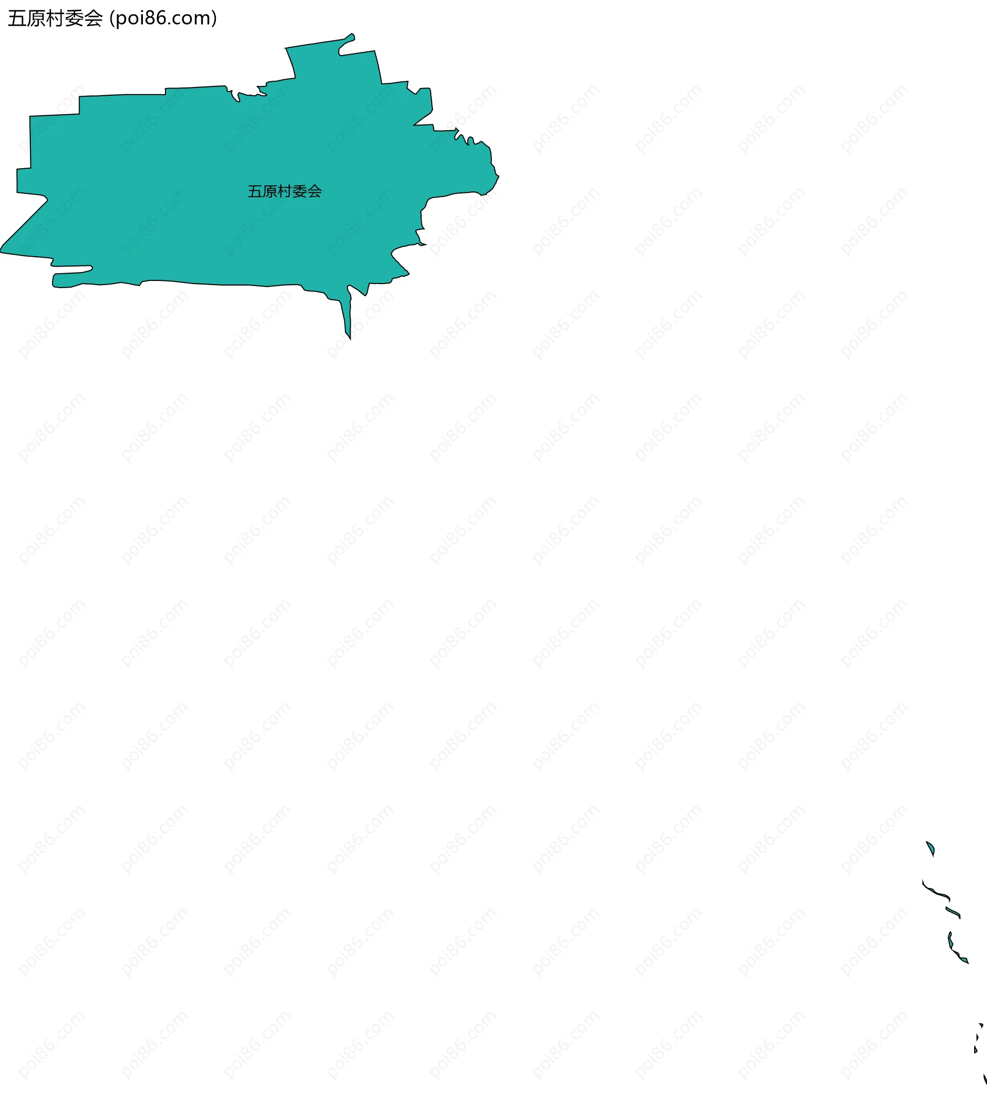 五原村委会边界地图