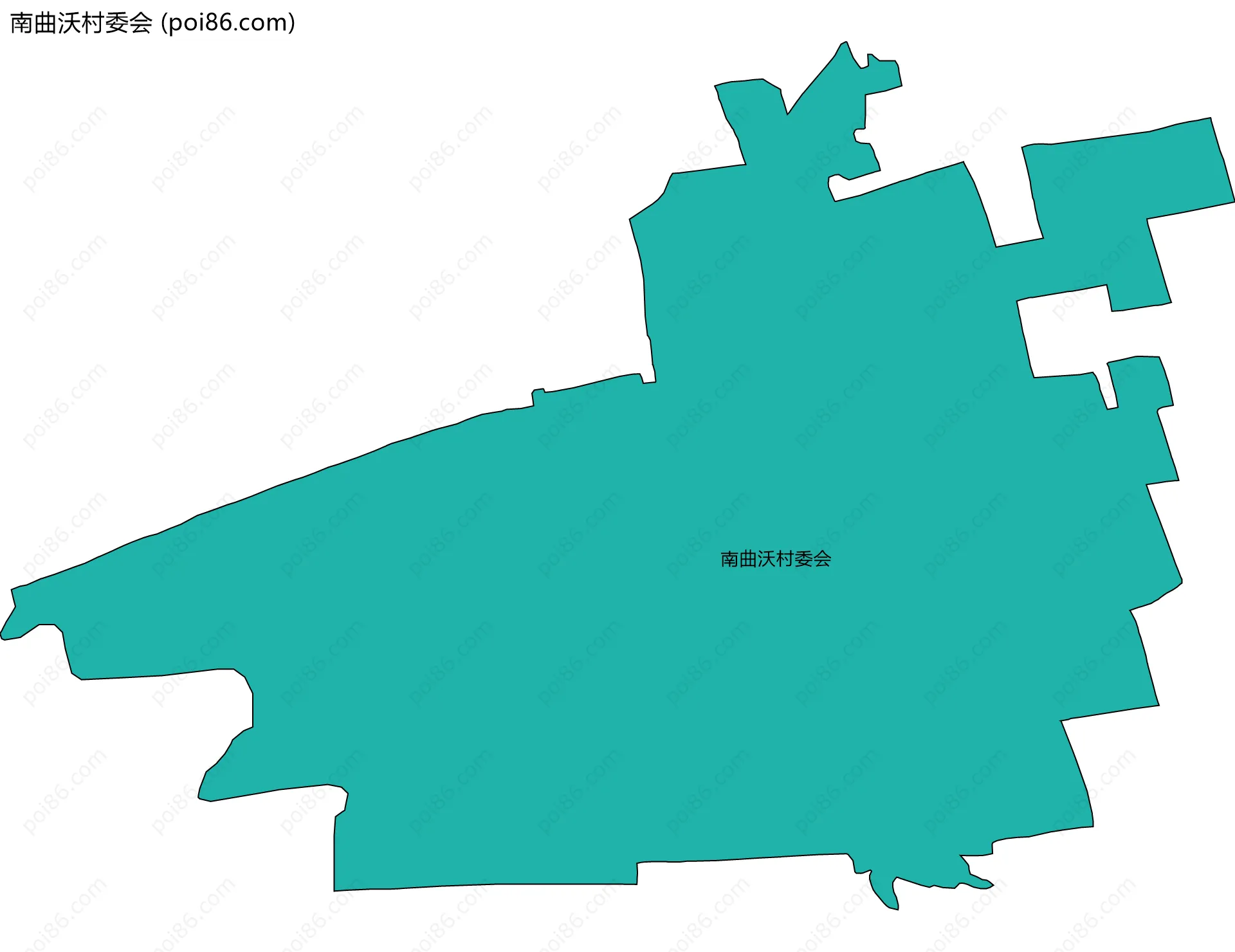 南曲沃村委会边界地图