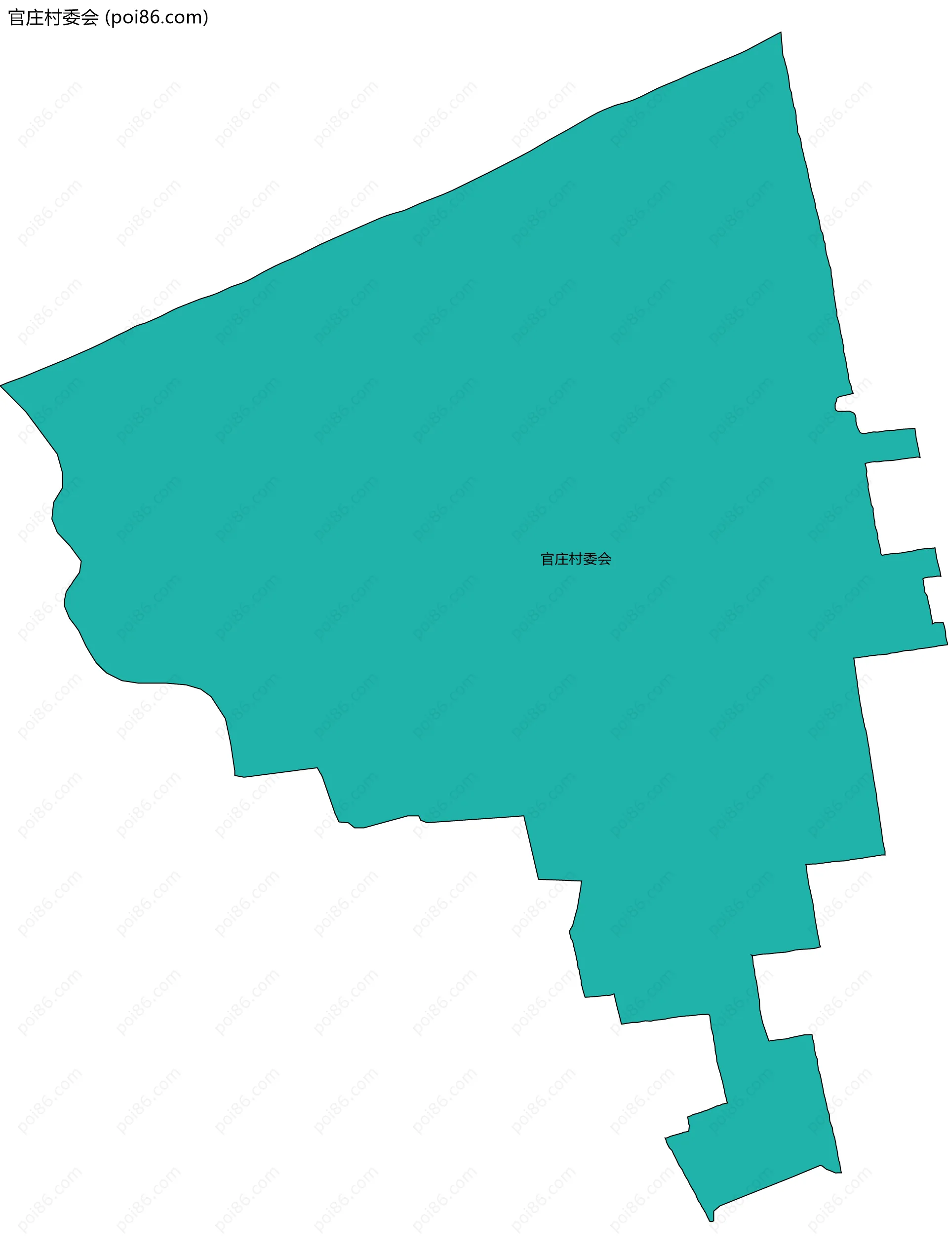 官庄村委会边界地图