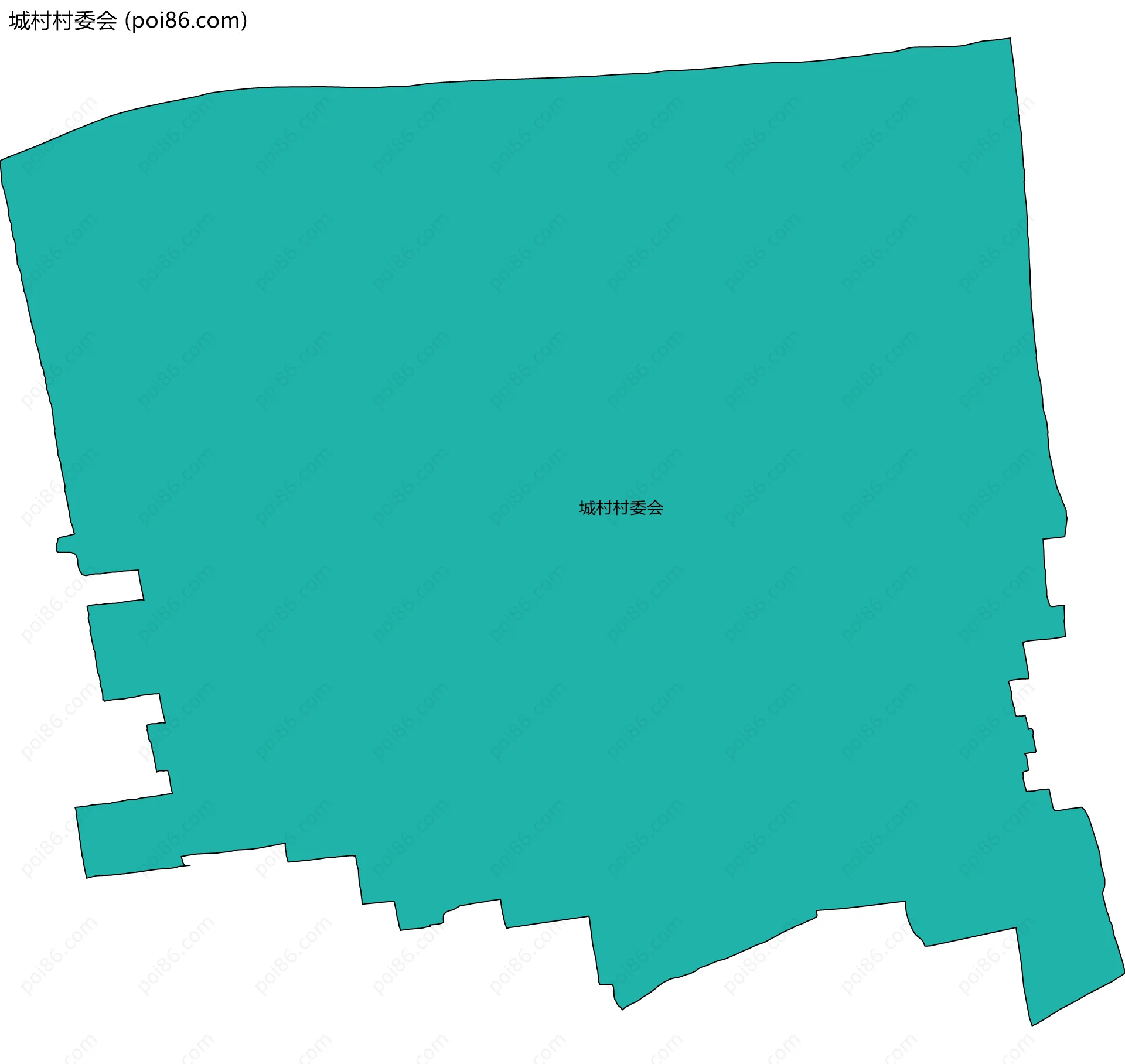 城村村委会边界地图