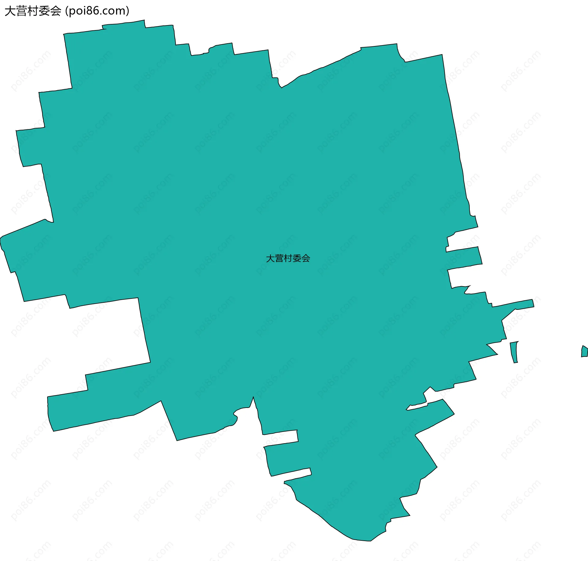 大营村委会边界地图