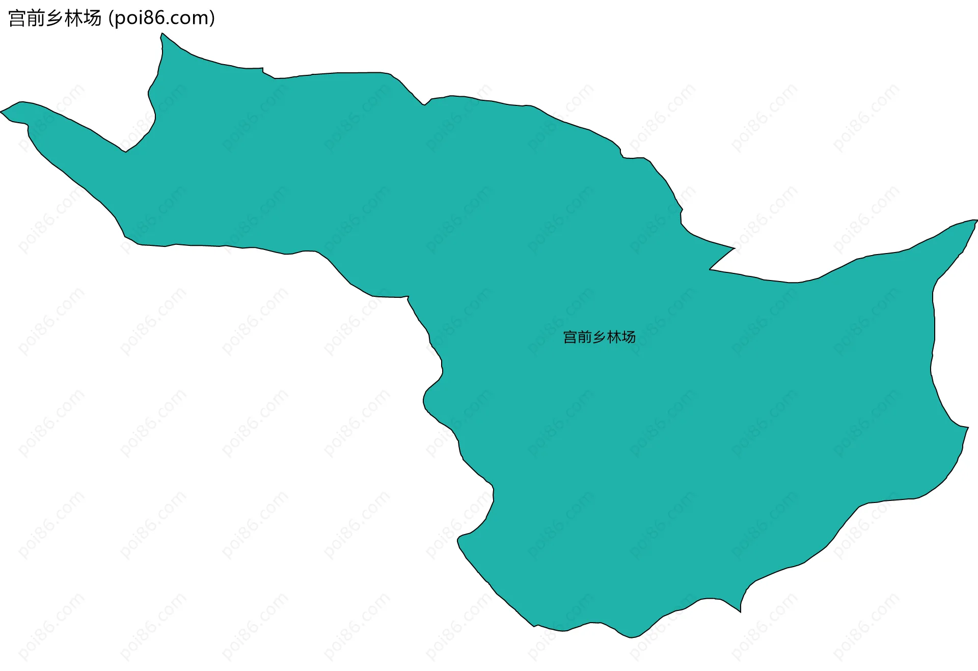 宫前乡林场边界地图