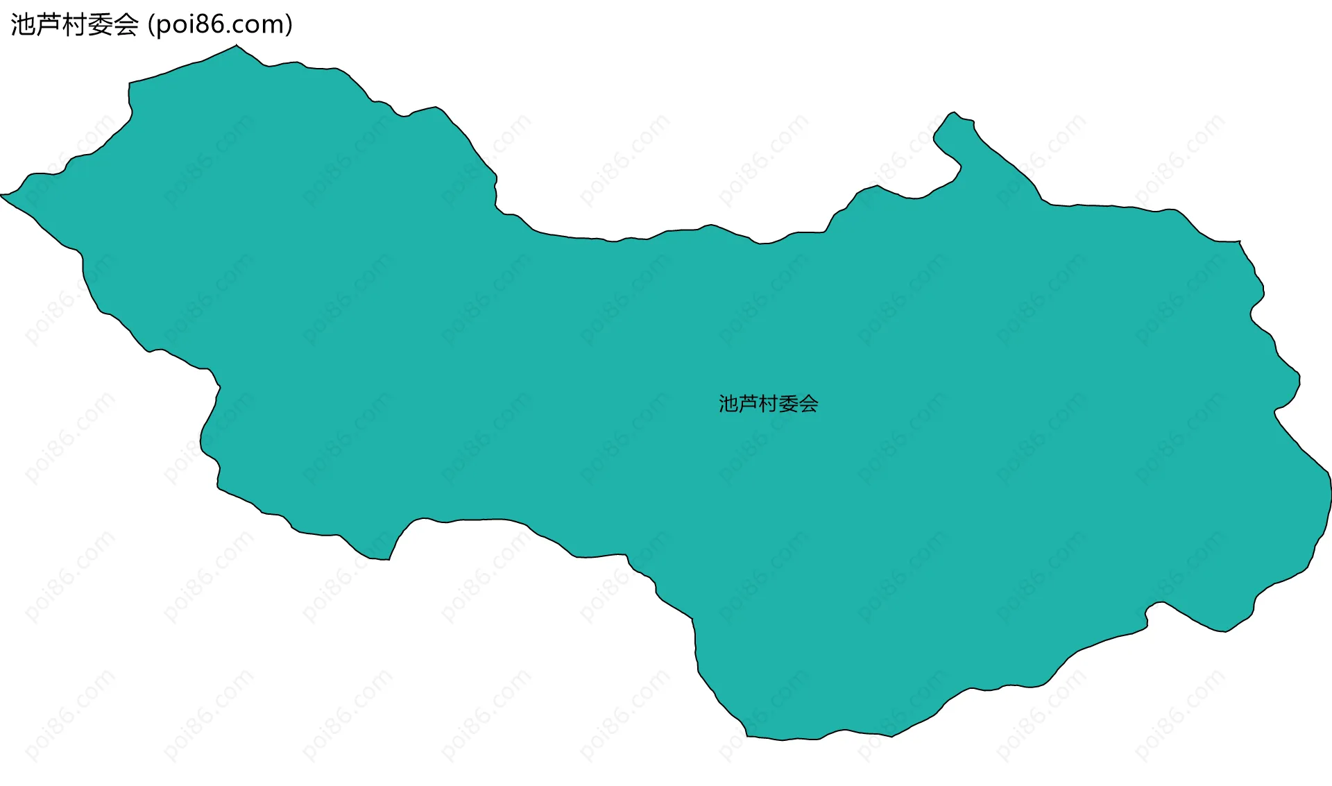 池芦村委会边界地图