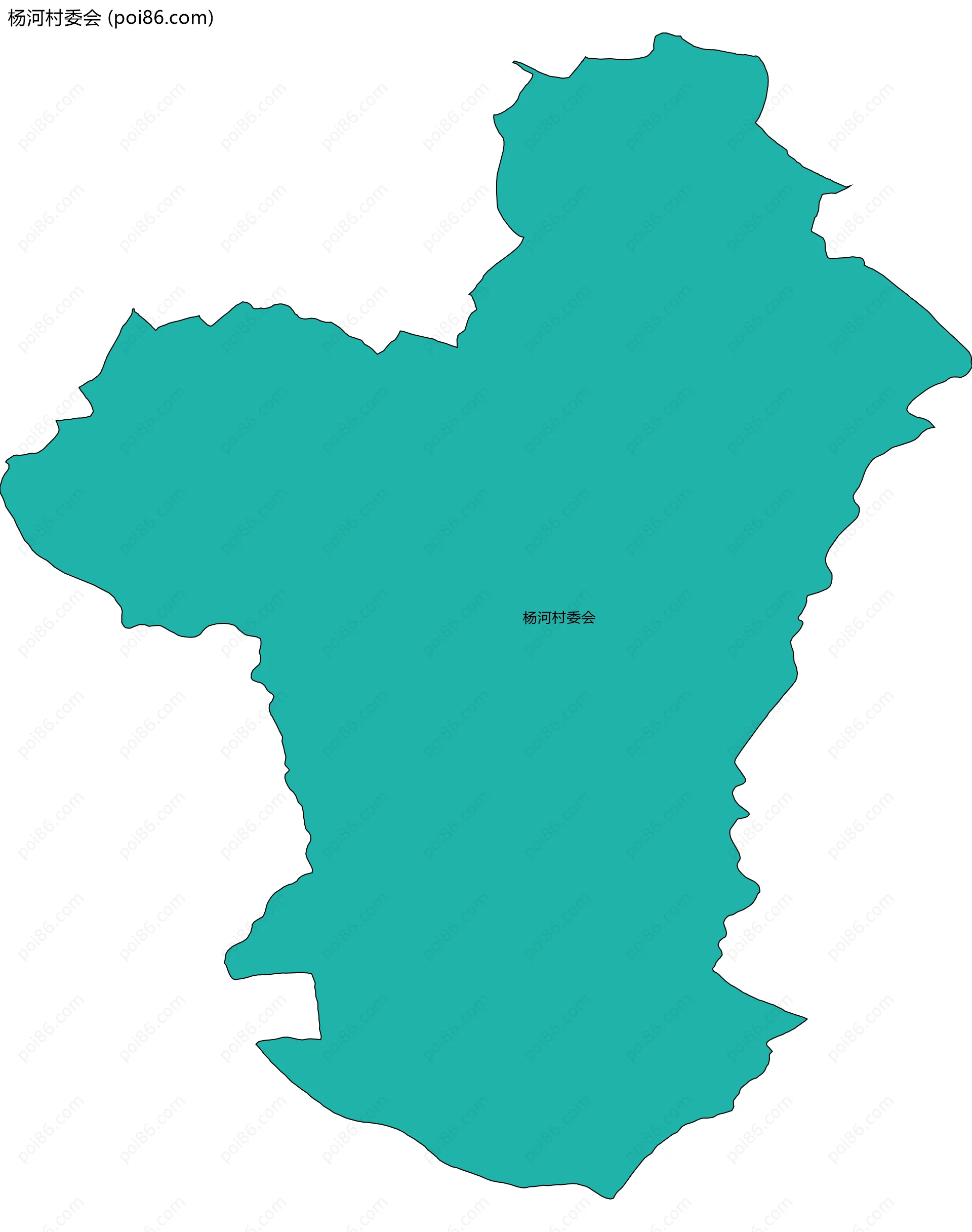 杨河村委会边界地图