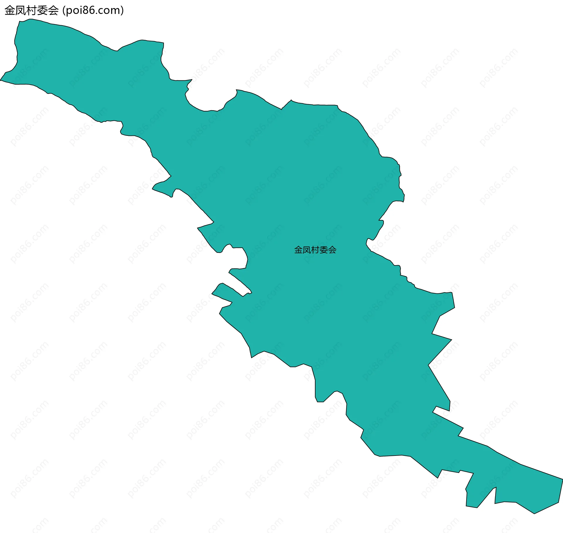 金凤村委会边界地图